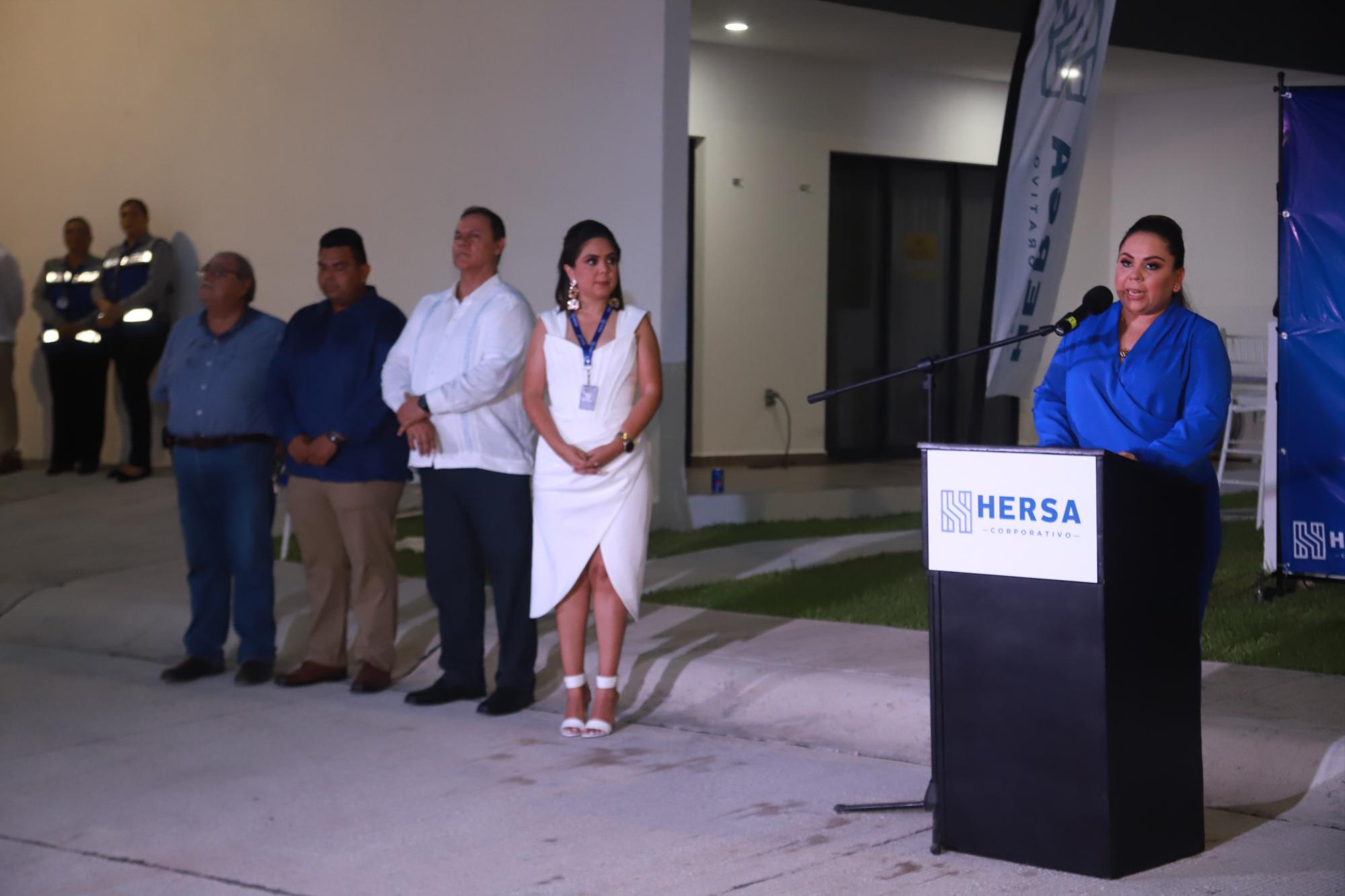 $!La directora general de Grupo Hersa Corporativo, Carmen Alicia Salazar, expresó un mensaje a los presentes.
