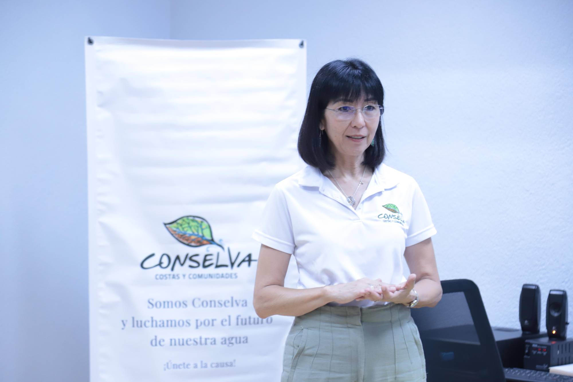 $!Sandra Guido, directora ejecutiva de Conselva, explicó a los presentes cuales son los programas que se impulsan en esa organización.