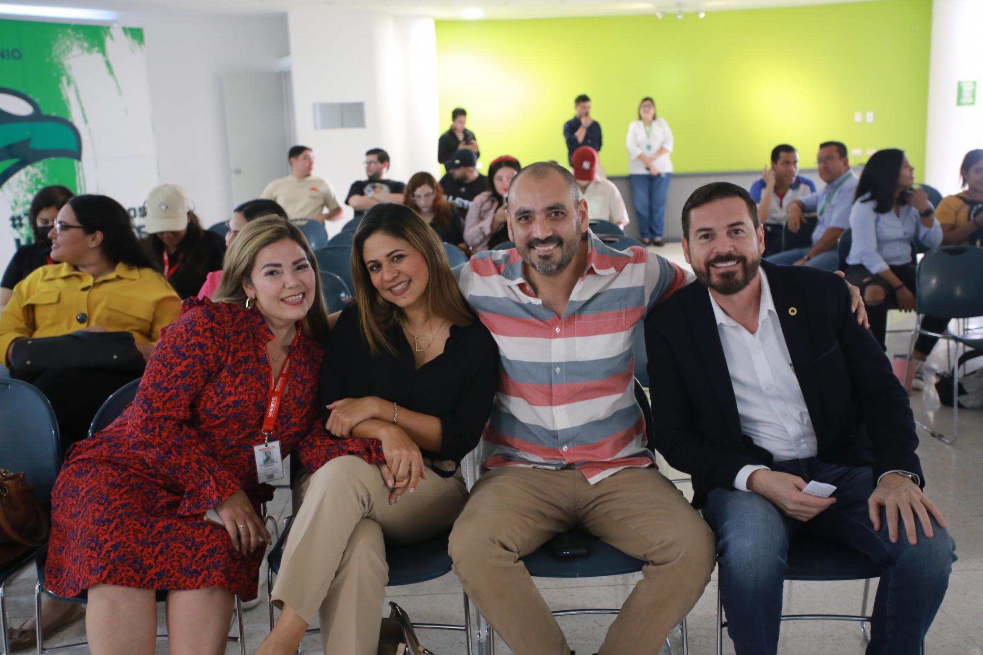 $!Elizabeth Peraza, Dunia Ocegueda, Iván Pico y Sergio Rojas.