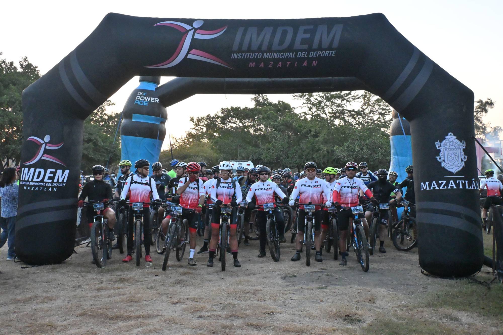 $!Toman más de 200 ciclistas el Cuarto Reto Polillas MTB Mazatlán