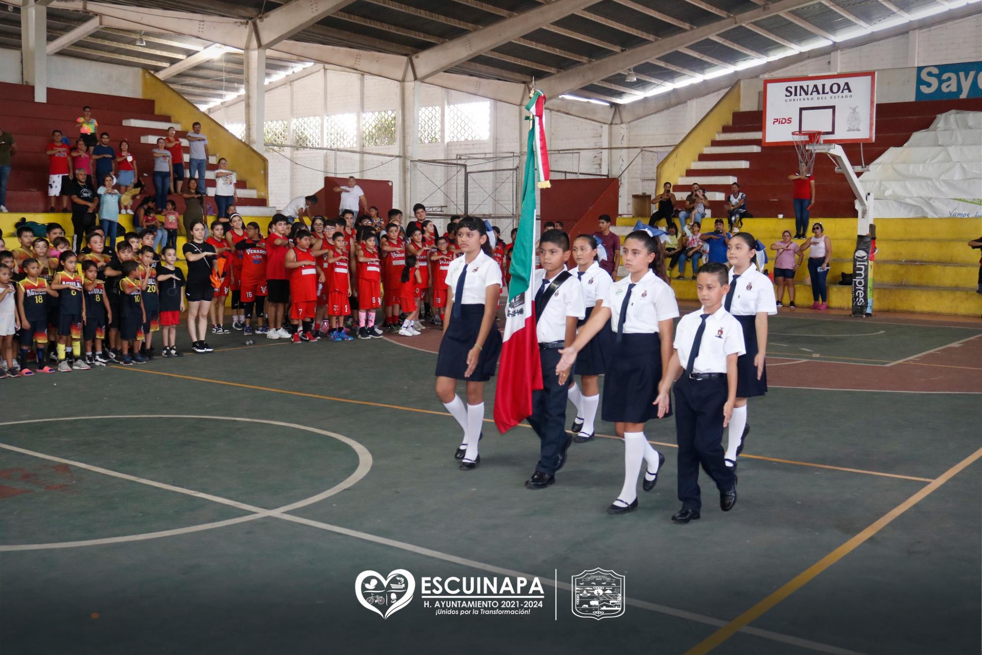 $!Inauguran el Primer Festival de Básquetbol Mixto 2022 en Escuinapa