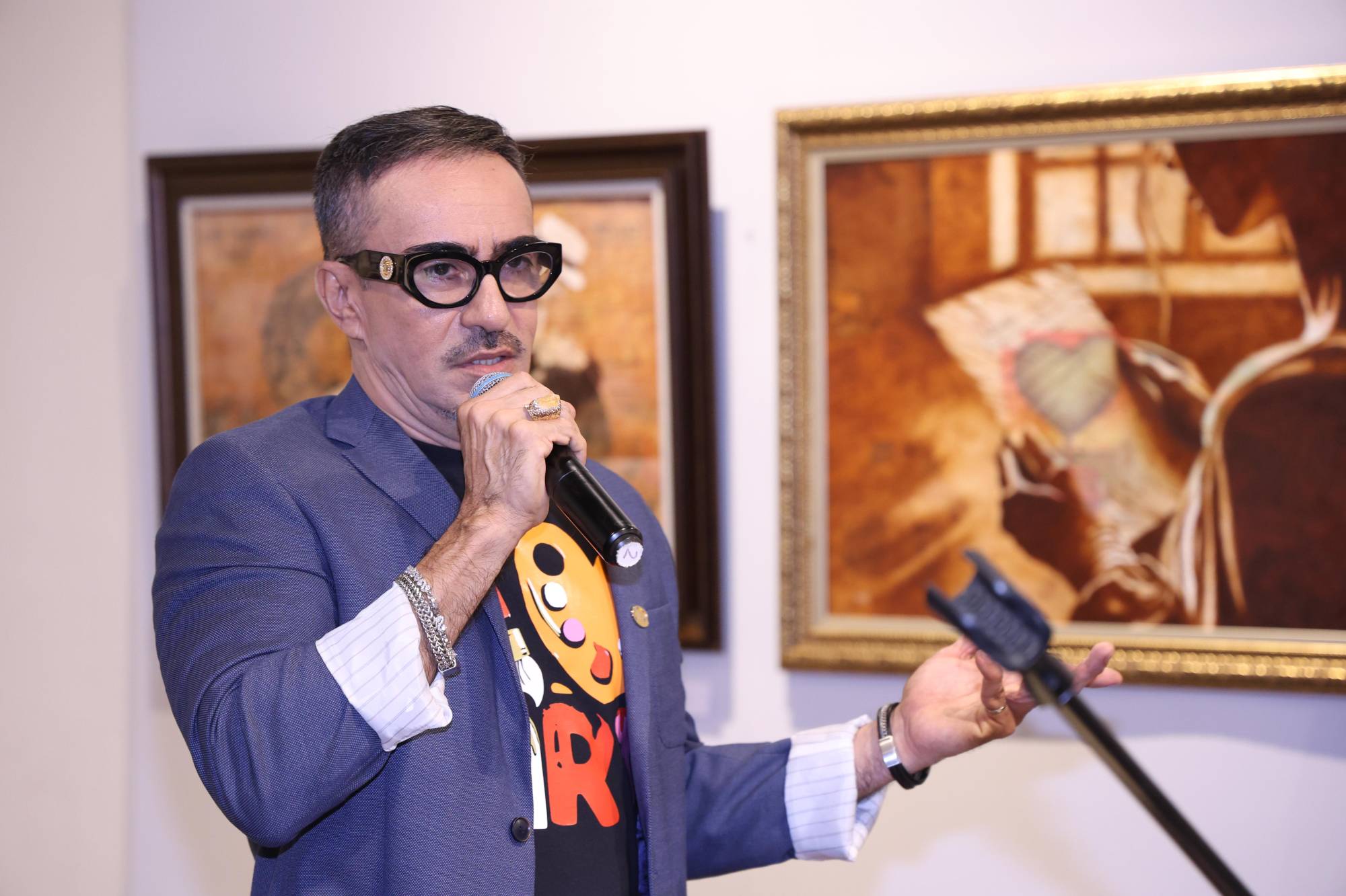 $!Rafael Ávila Tirado expresó unas palabras a los presentes.