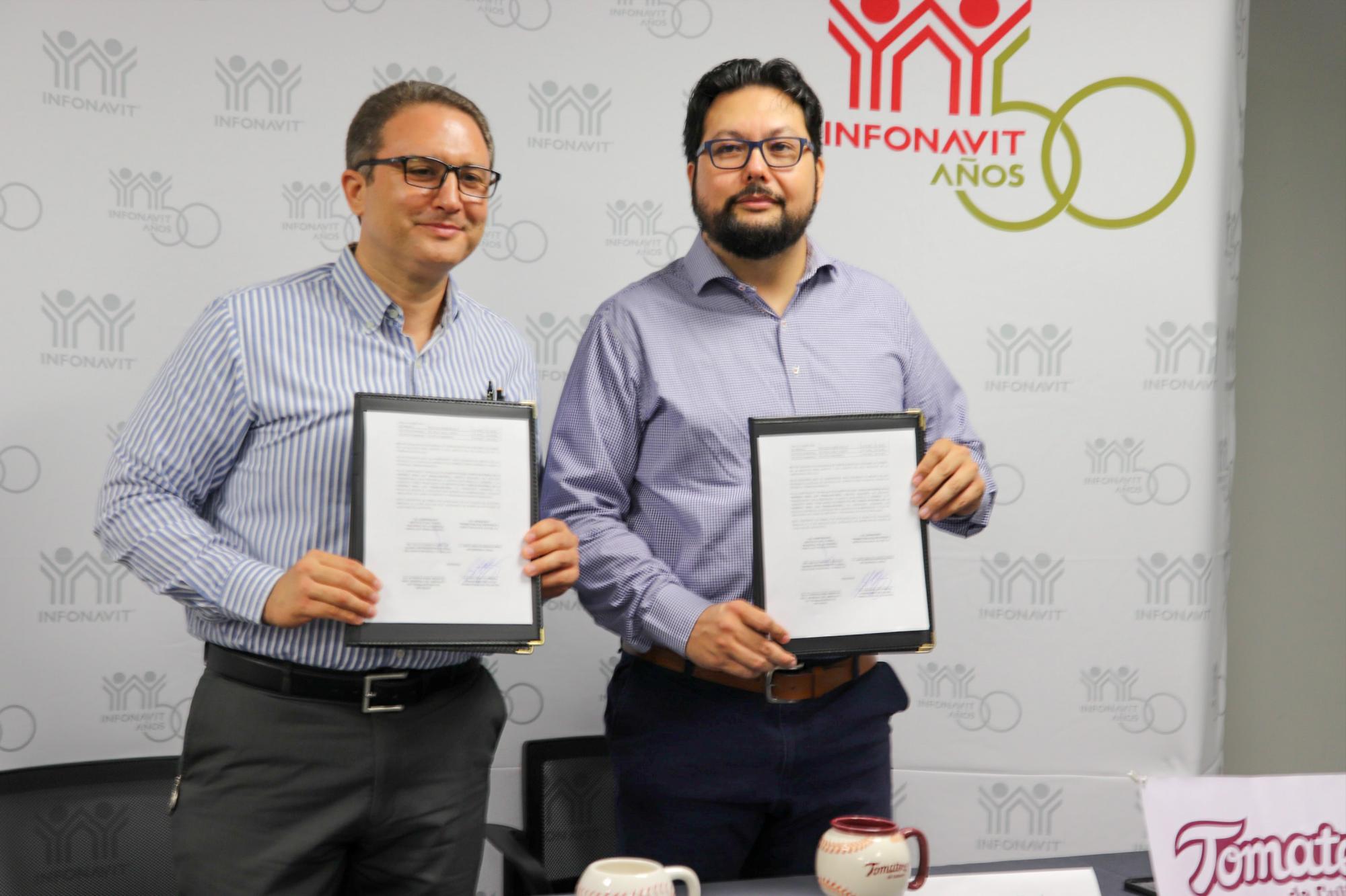 $!Tomateros de Culiacán firma convenio de colaboración con Infonavit