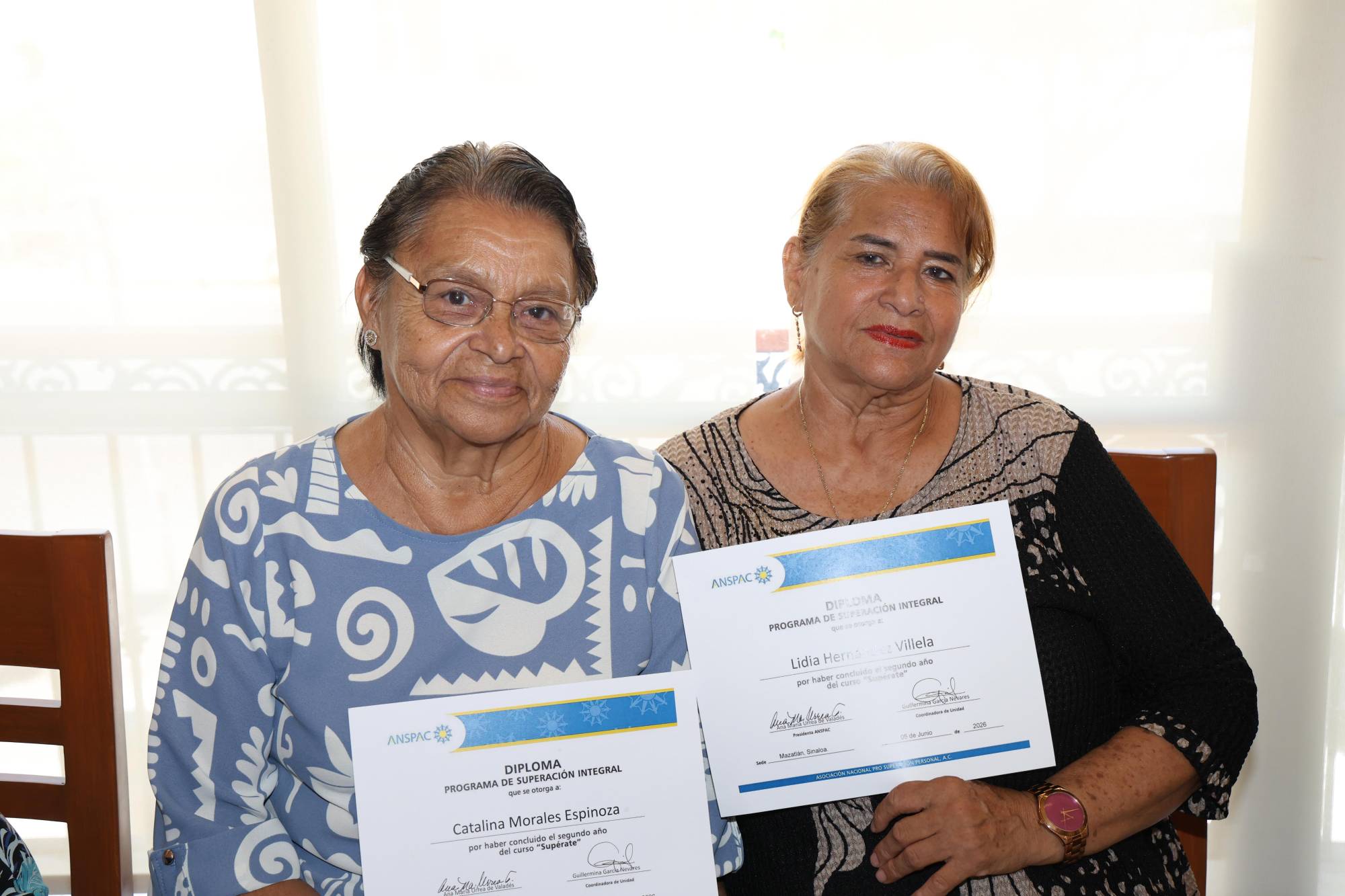 $!Catalina Morales Espinoza y Lidia Hernández Villela.