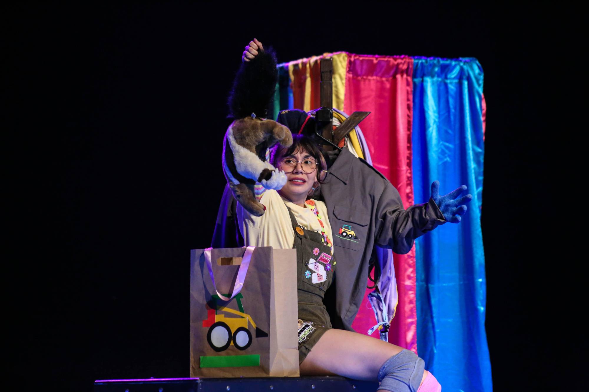 $!La actriz Zeira Montes durante su interpretación en ‘Mika y su Ozo de Peluche’.