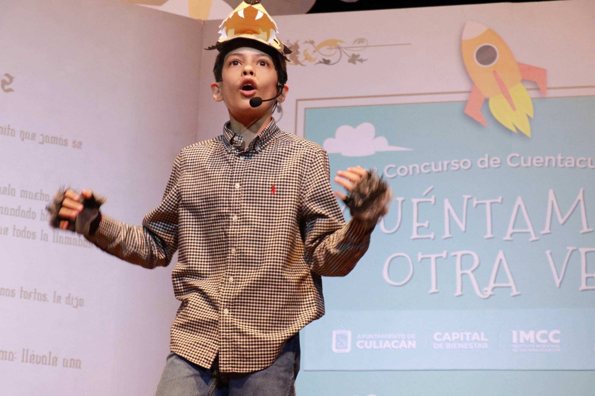 $!Los niños participan con gran entusiasmo.