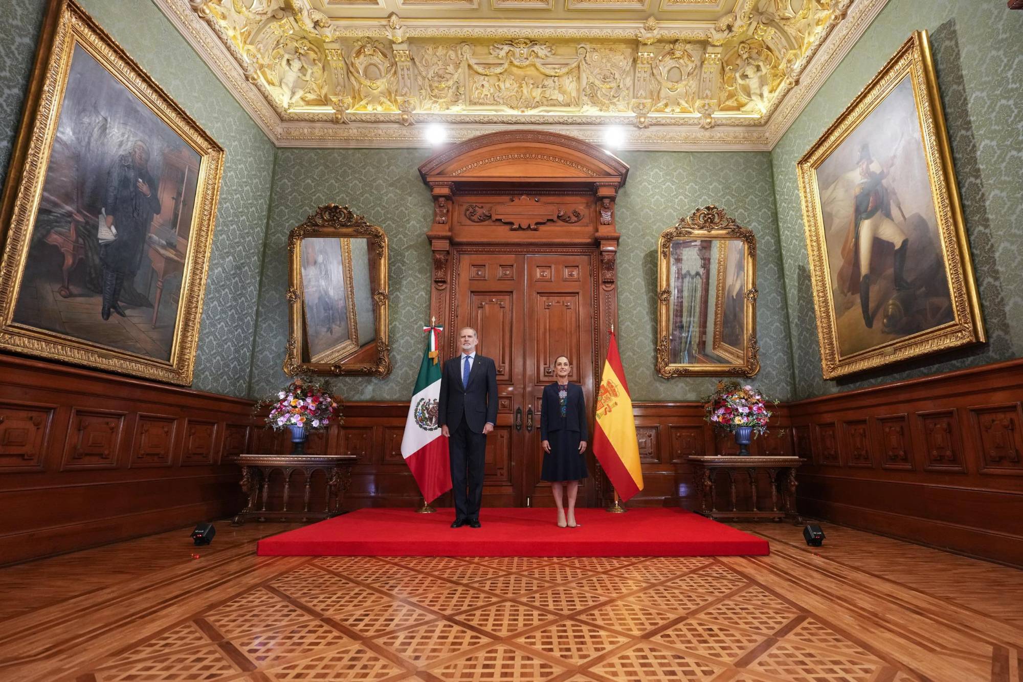 $!Sheinbaum y Rey de España dialogan sobre pueblos originarios y los vínculos entre ambos países