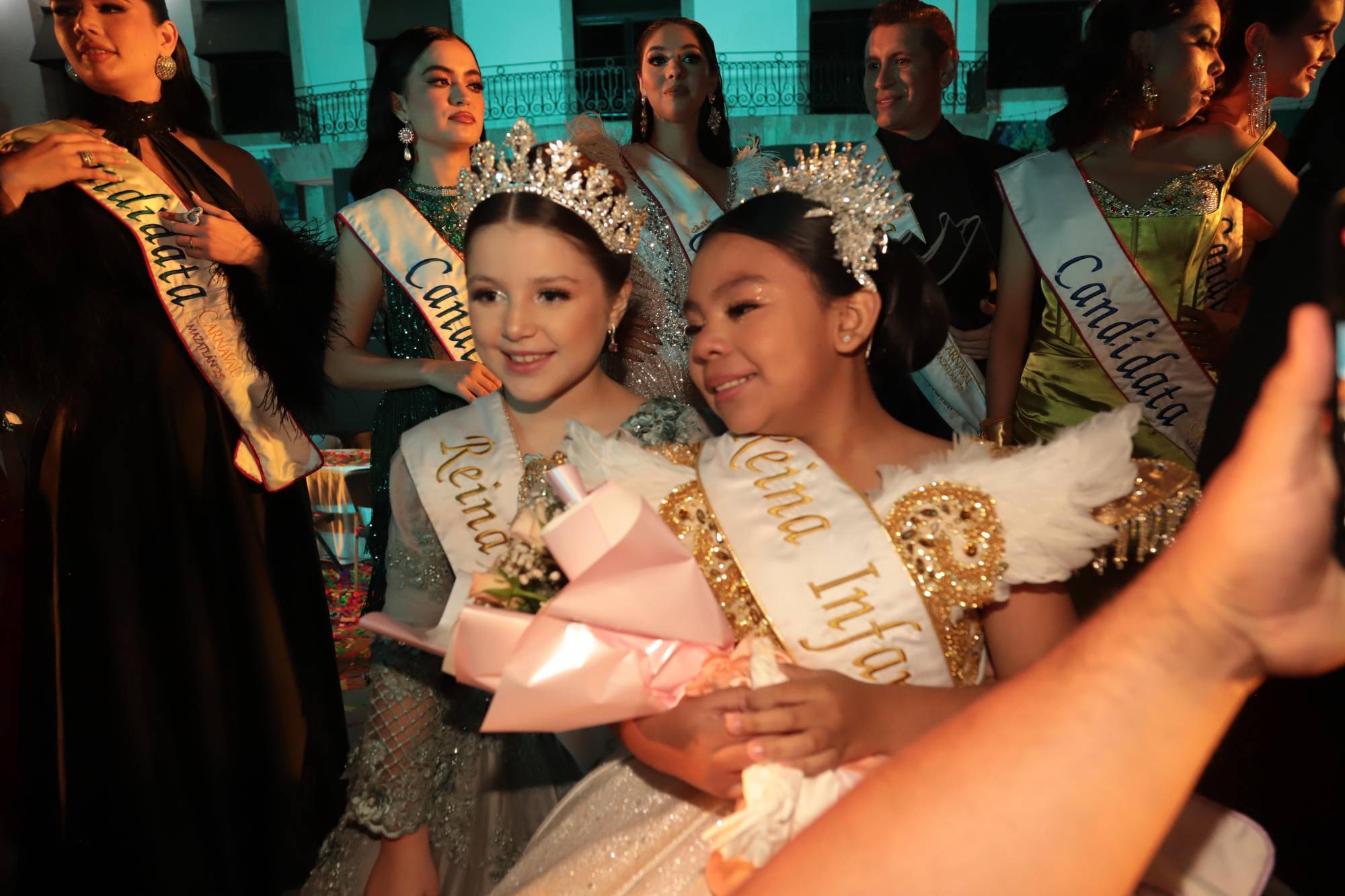 $!María Paula Velarde y Ángela Salazar, Reinas Infantiles del Carnaval de Mazatlán 2024 y 2025, respectivamente.