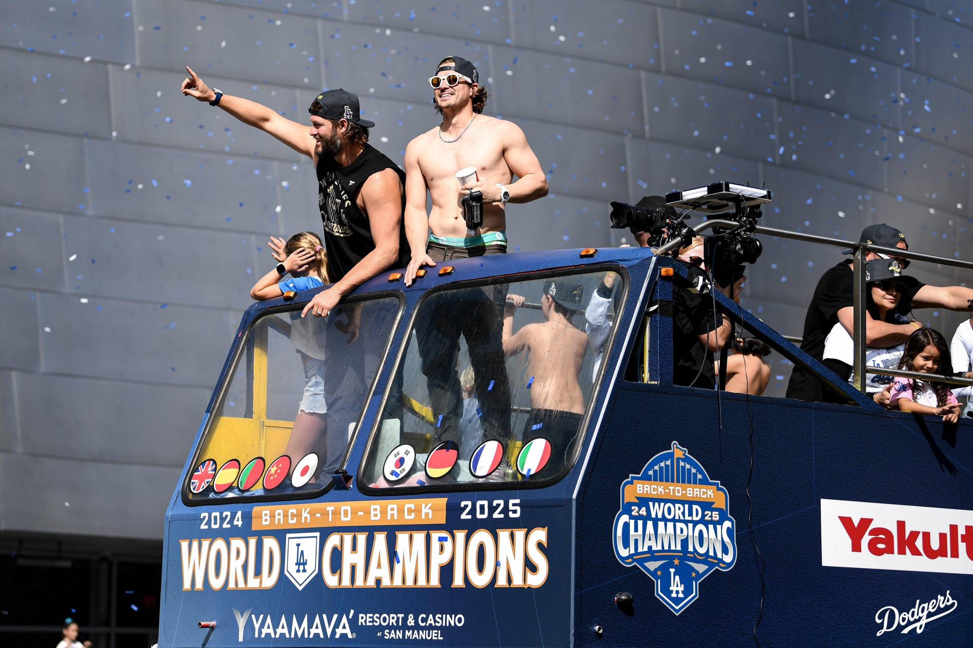 $!Dodgers celebra con su afición el bicampeonato de las Mayores