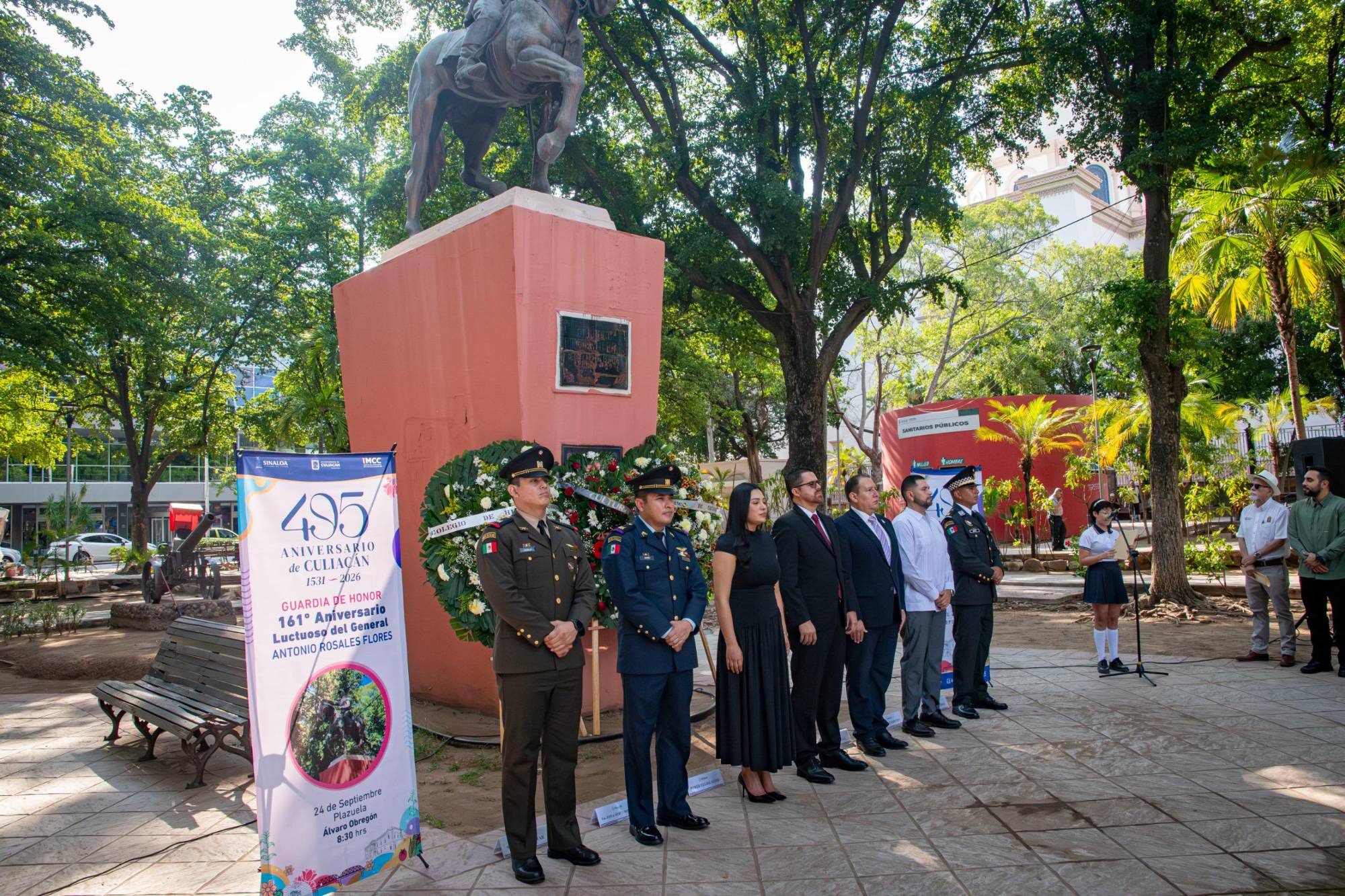 $!Recuerdan al general Antonio Rosales a 161 años de su muerte, en Culiacán
