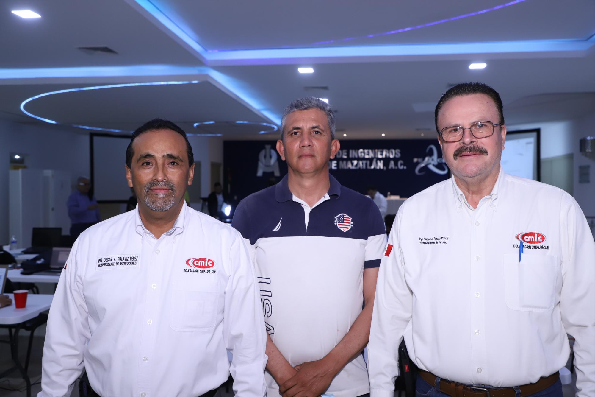 $!Óscar Galaviz, José Ramón Bojórquez y Hugomar Peraza.