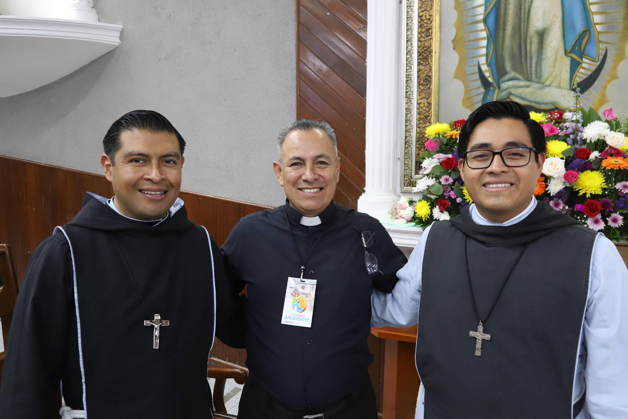 $!El Hermano Guillermo Castillo, Padre Ángel Olvera y El Hermano Francisco Sixteco.