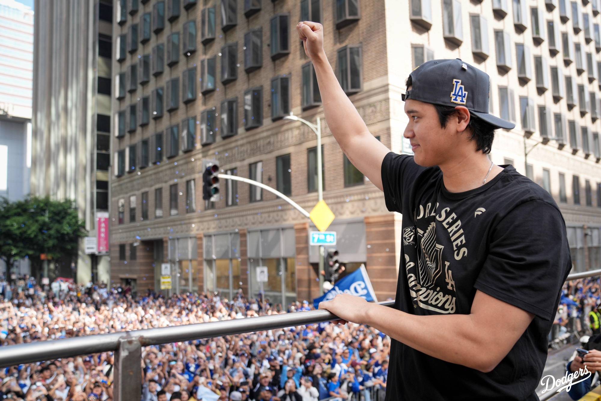 $!Dodgers celebra con su afición el bicampeonato de las Mayores