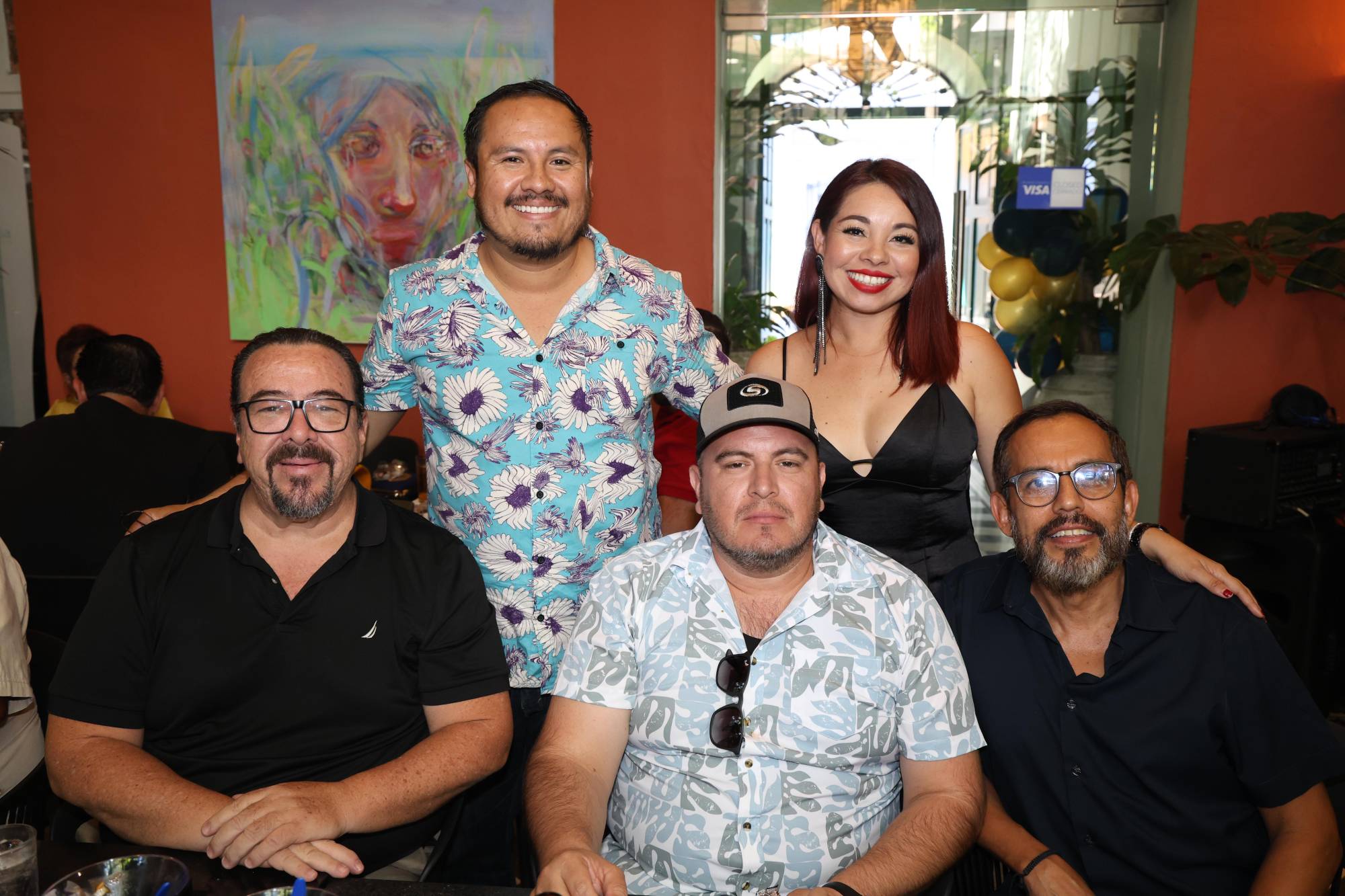 $!Martin Morales Acuña y Adriana Morales. Sentados, Abel Flores, Octavio Pardo y Pedro de la Cruz.