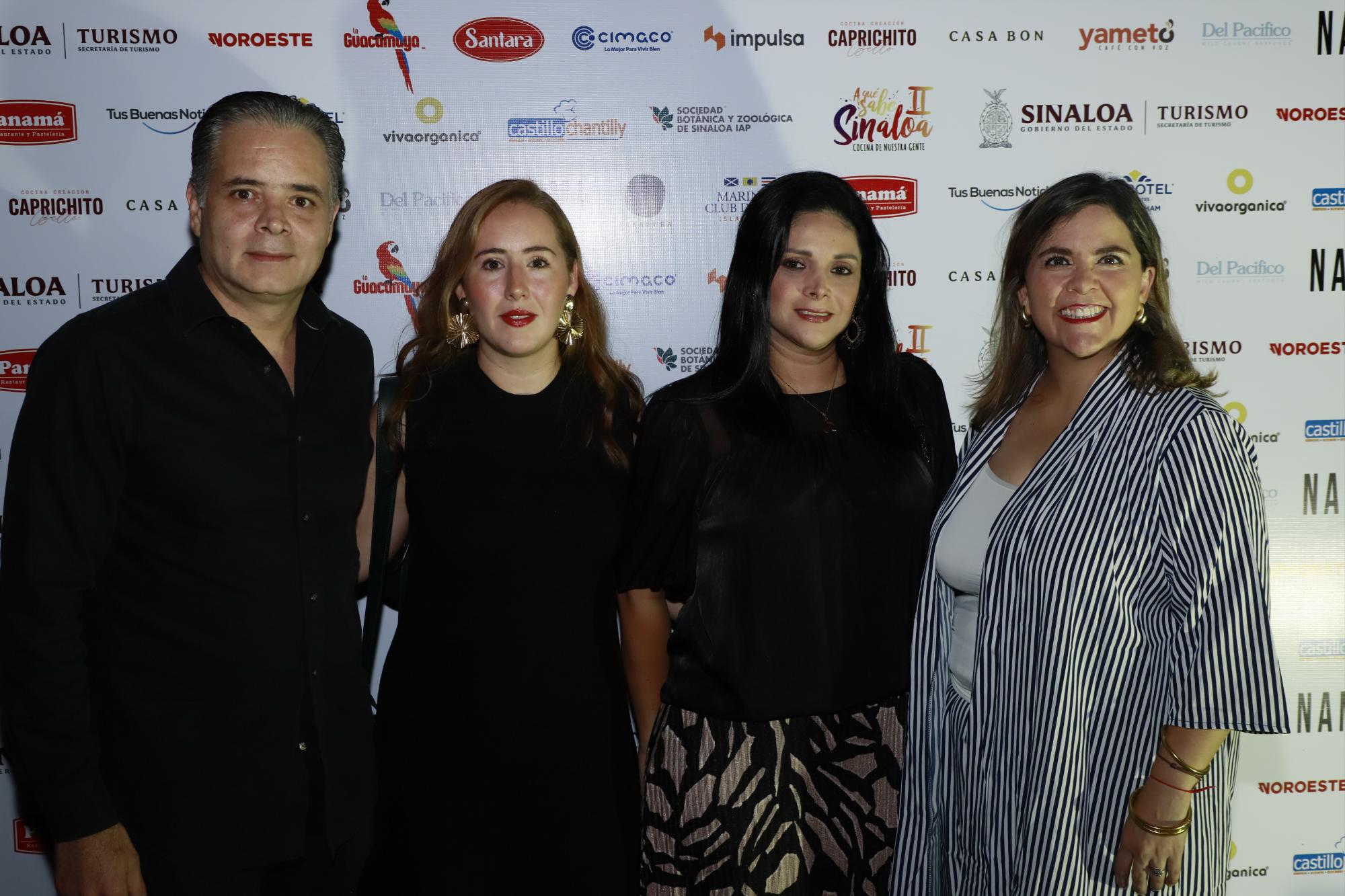 $!Víctor Olvera, María Ángeles Güémez, Paola Bojórquez y Macri Breceda.