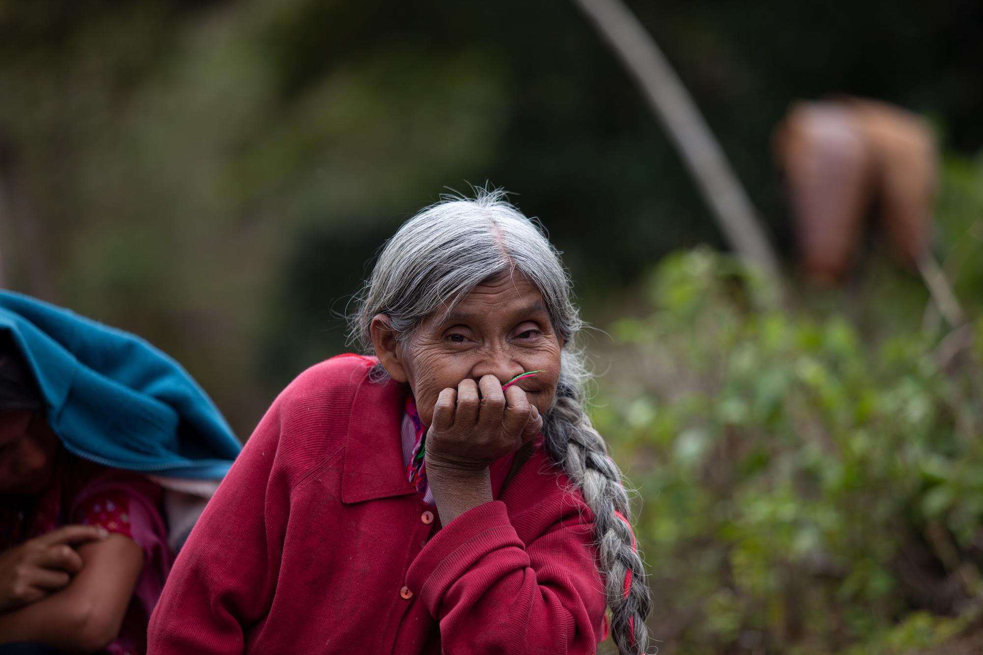 $!Mujer desplazada del municipio de Aldama por disparos de armas de fuego en Chiapas, México.