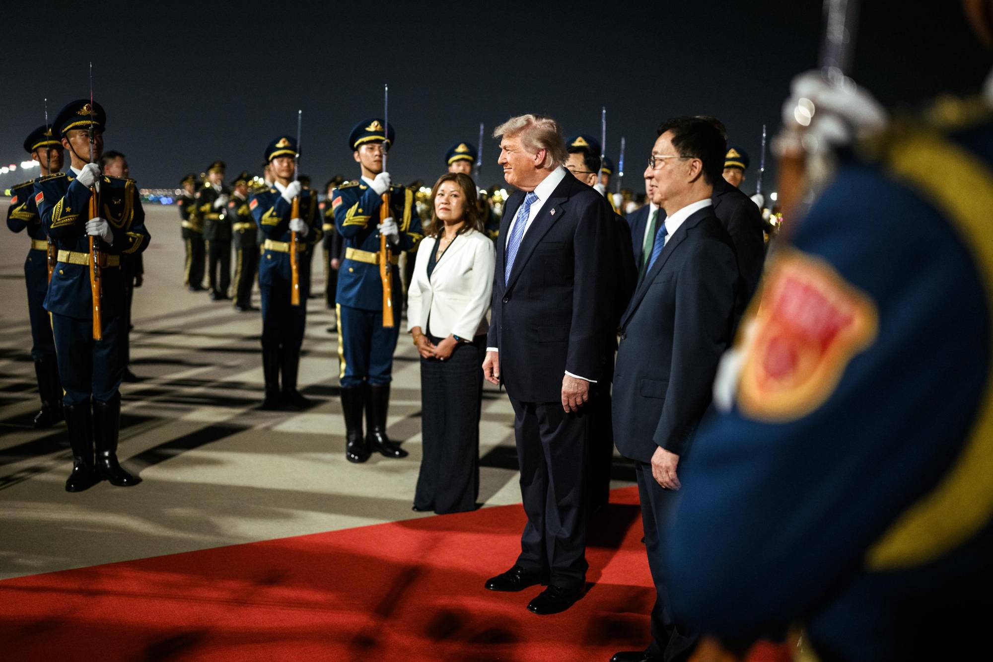 $!Donald Trump llega a China en medio de tensiones diplomáticas y comerciales