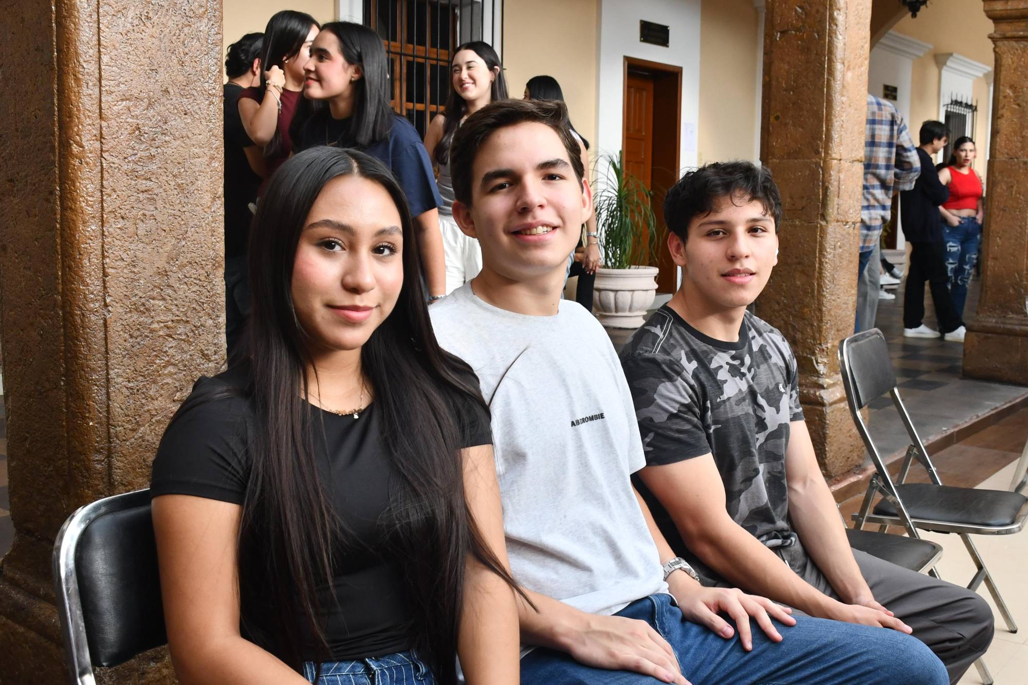 $!María José Barraza, Santiago Loaiza y Nicolás Cobarrubias.