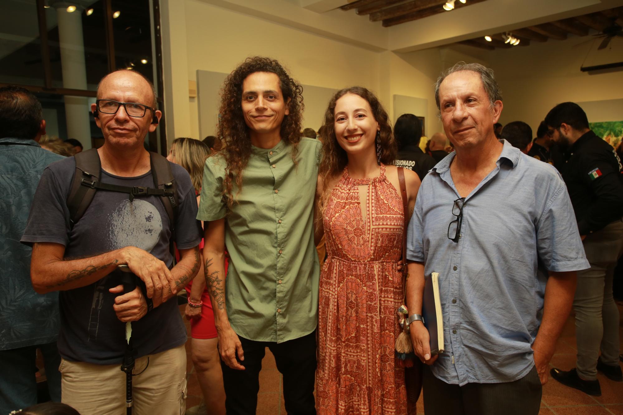 $!Julio César Meza, Luis Corrales, Yuliian Yushyna y Orlando Idrovo.