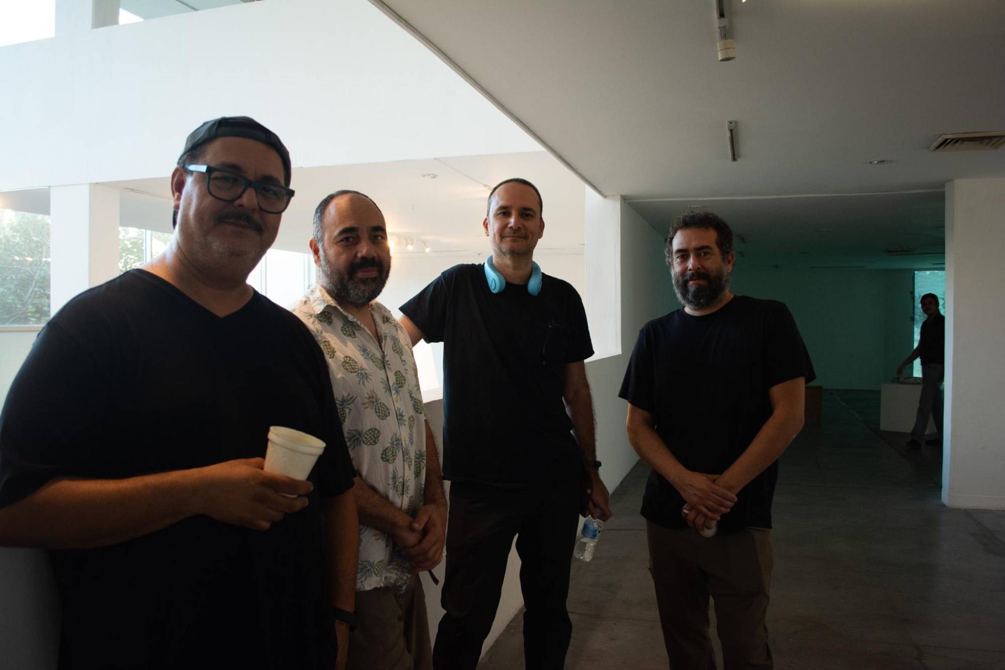 $!Los artistas José Alfredo Elías Dabdoub, Mario López, Naun Rodrigo Juárez González, Augusto Marbán y Héctor Anaya.