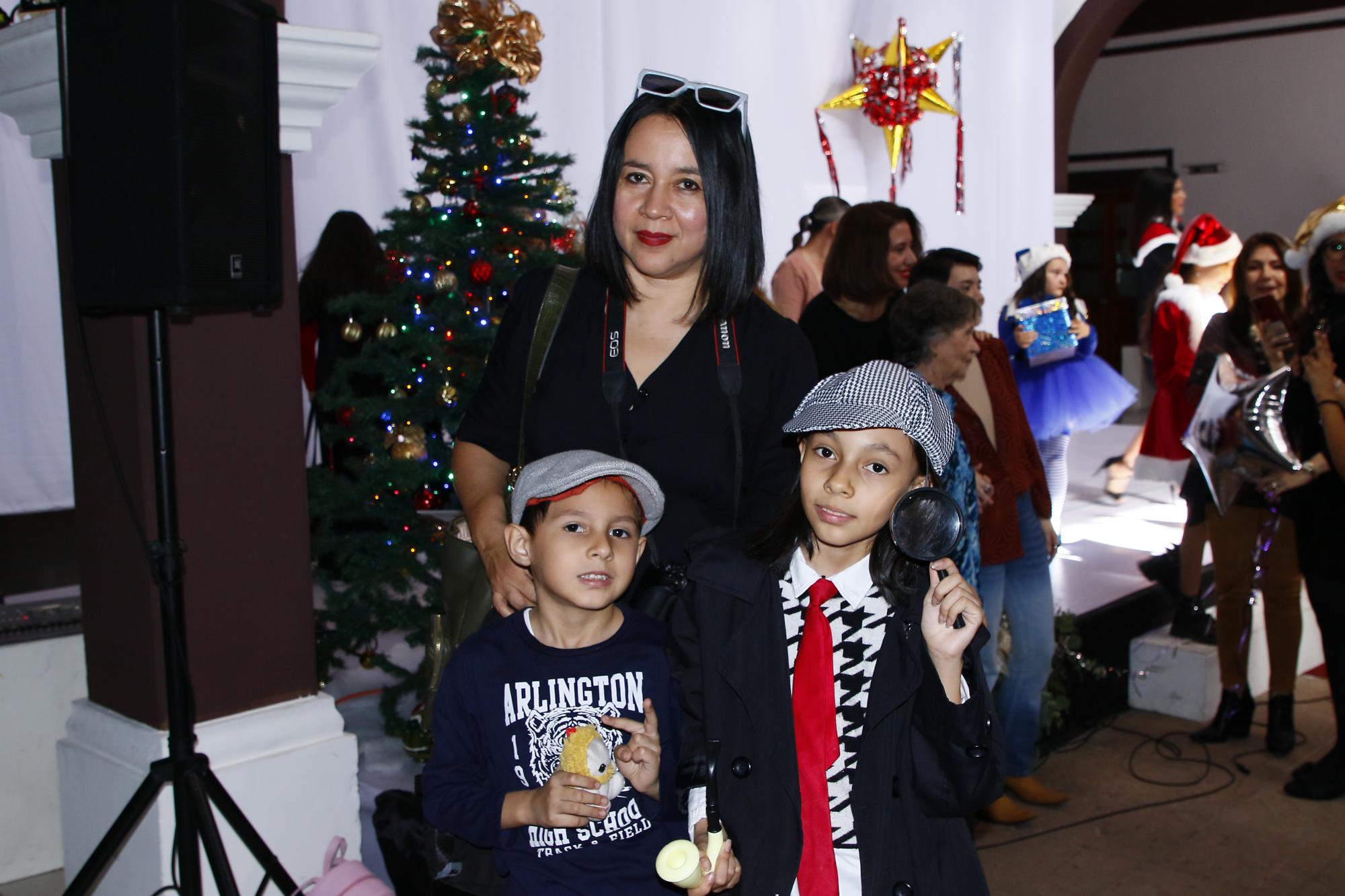 $!Denisse Dagnino con los pequeños Dylan y Darian Dagnino.