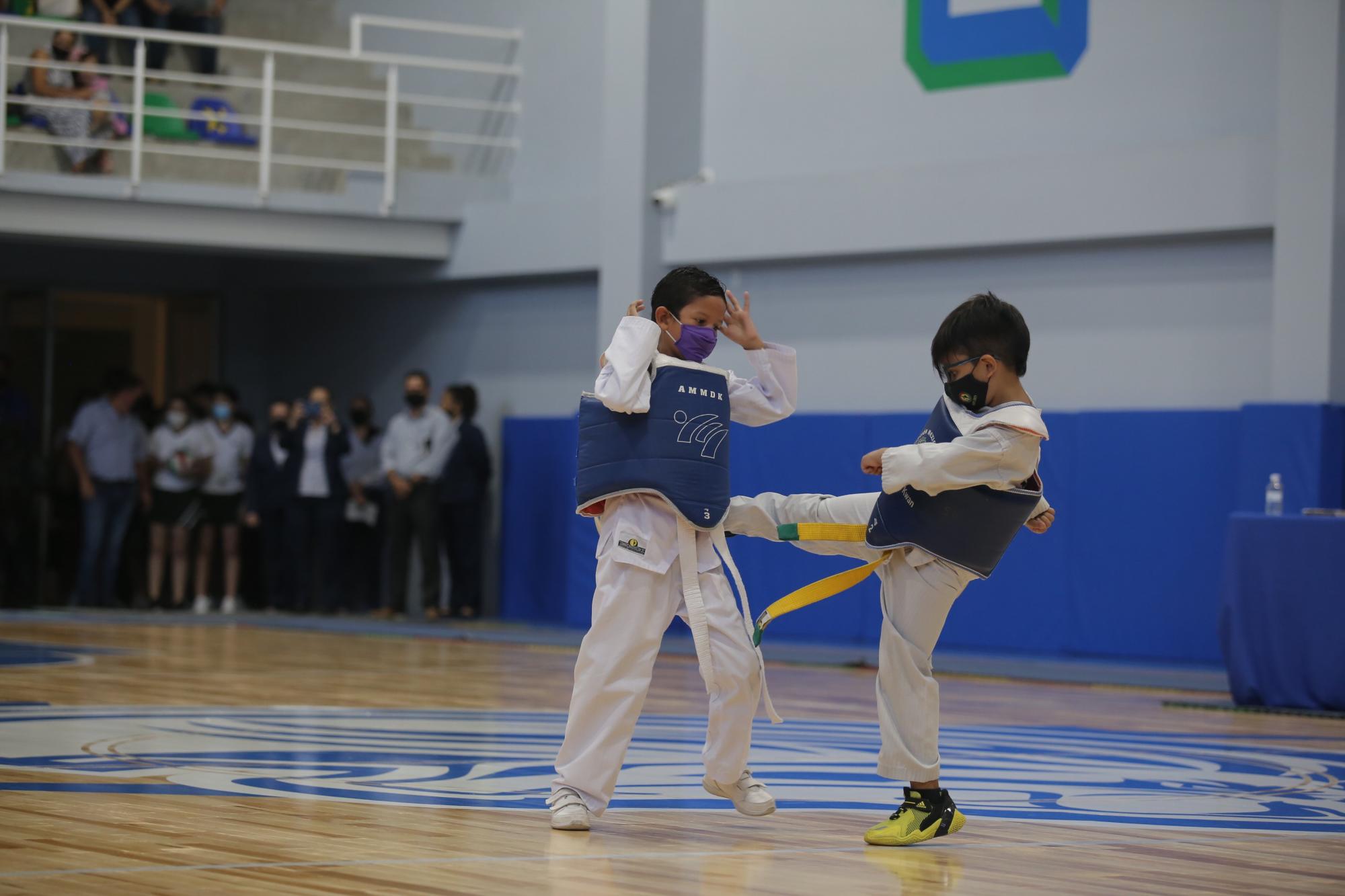 $!Una exhibición de taekwondo se realizó durante el evento inaugural.