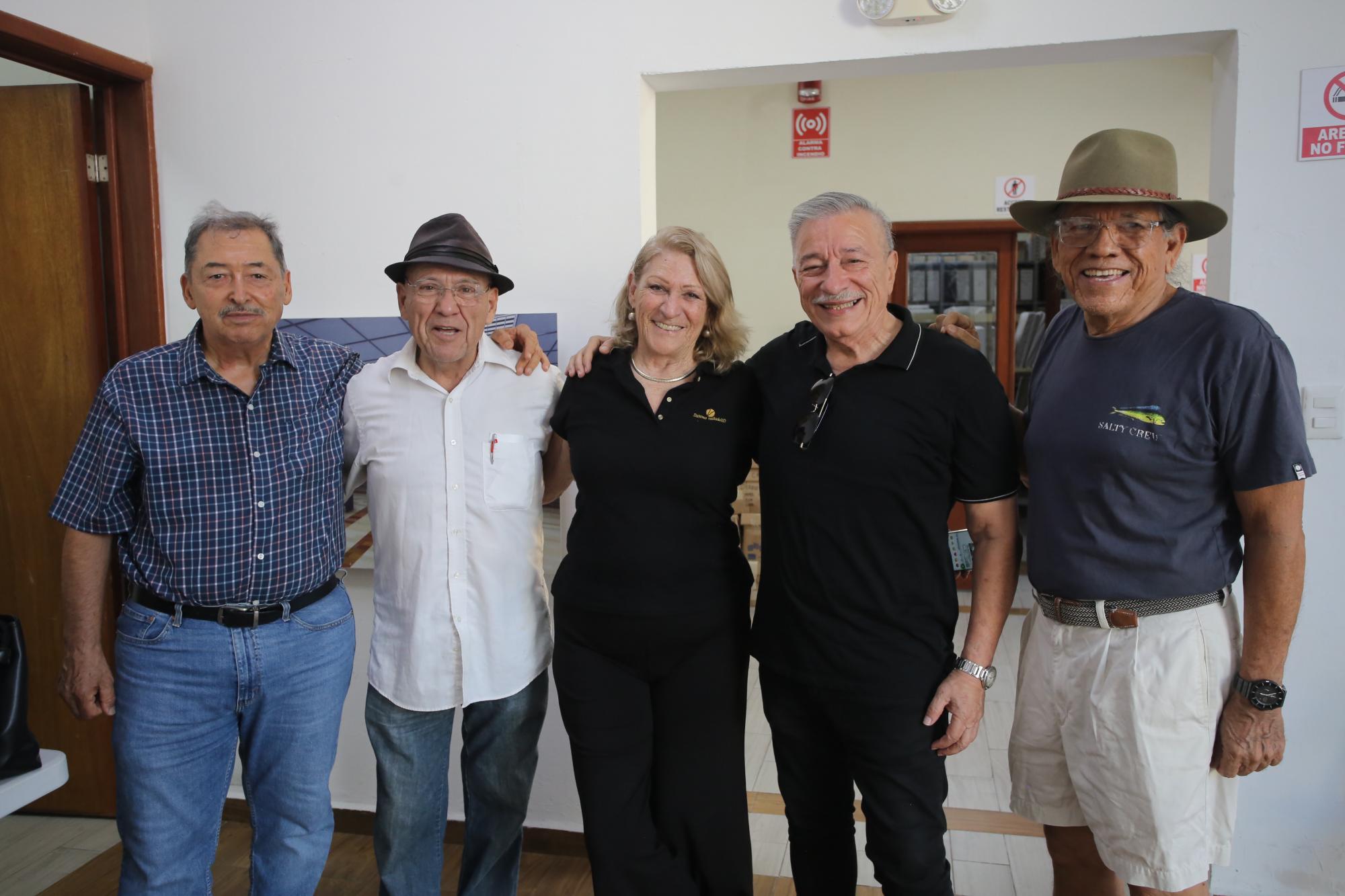 $!José Manuel Jiménez, Pedro Rodríguez, Maru Enciso, Antonio Tirado y Joaquín Hernández.