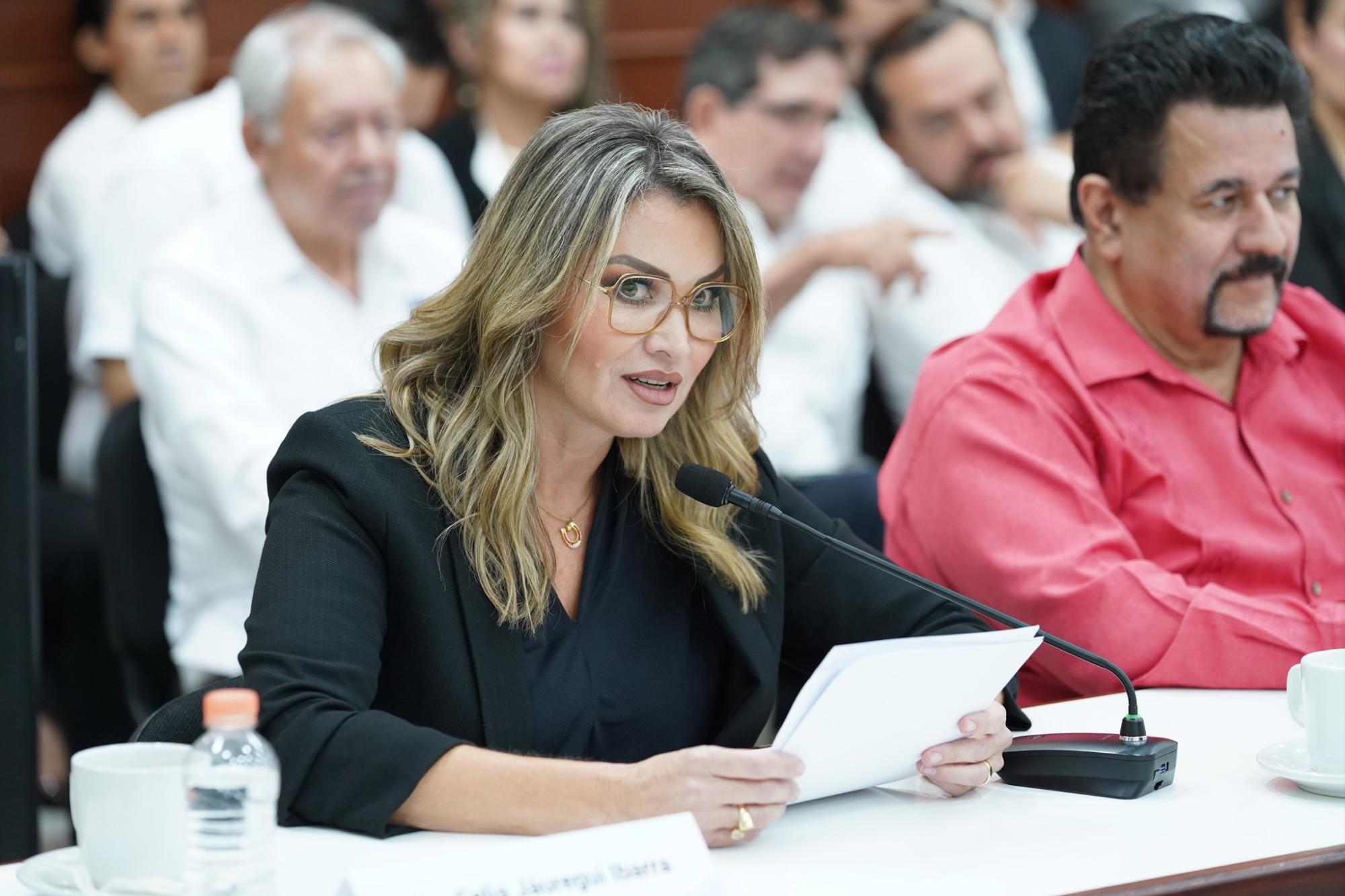 $!Diputados Adolfo Beltrán y Celia Jáuregui critican militarización; PRI, no mencionó una postura clara