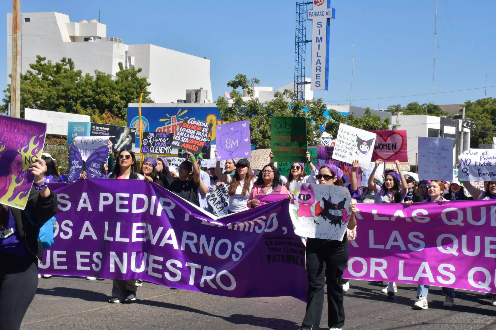 $!Encabezan mujeres en Culiacán marcha por desaparecidas, asesinadas y violentadas, este 8M