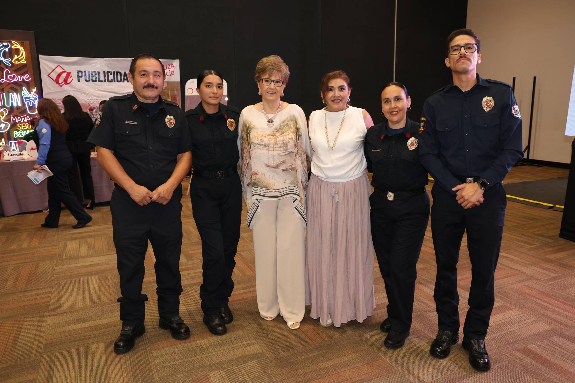 $!César Pineda, Anel Quintero, Lourdes Magallón Huerta, Adriana Landey, Janeth Ramos y Javier Arrazola.