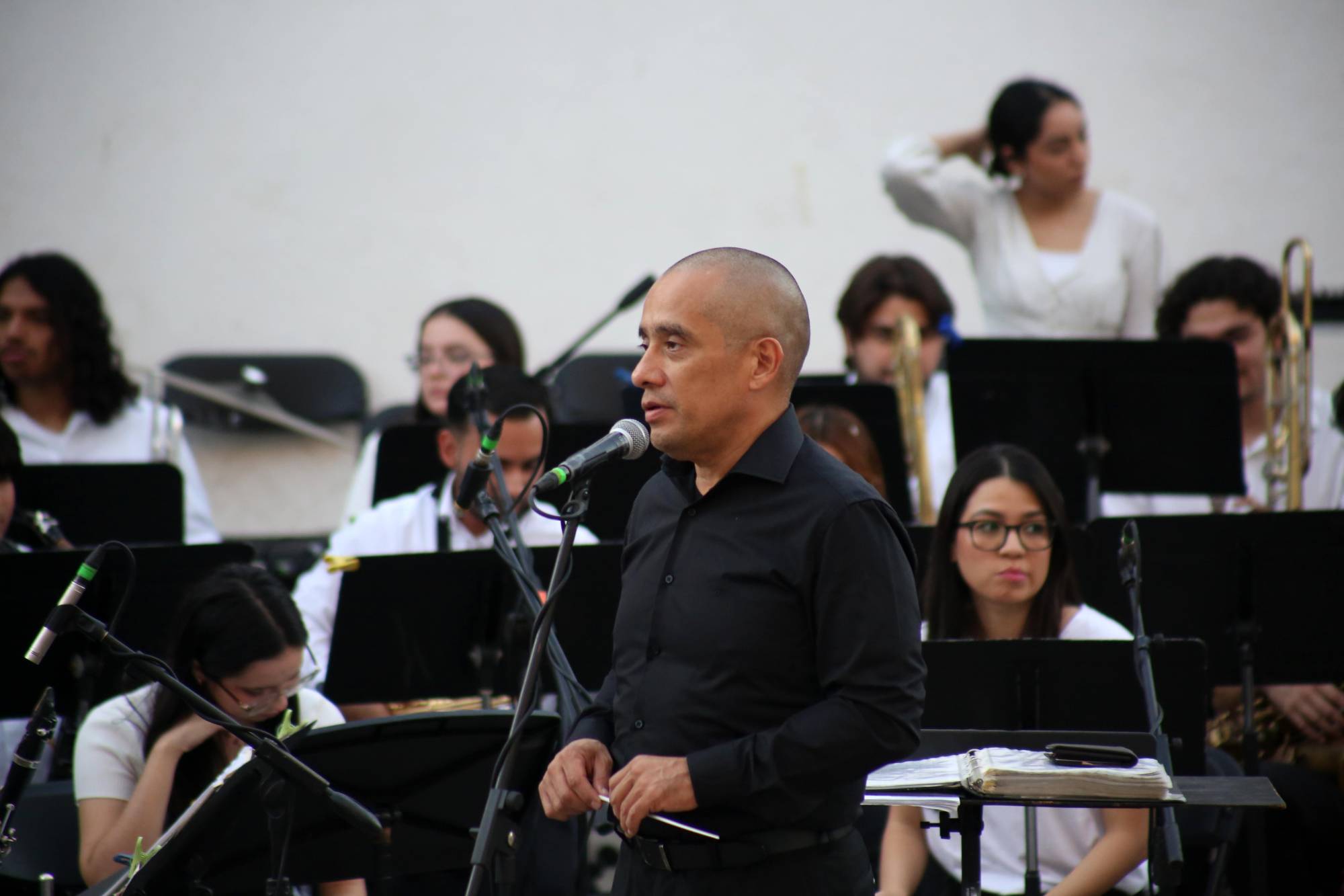 $!El maestro Diego Rojas es el actual director de la Banda Sinfónica Juvenil del Estado de Sinaloa.
