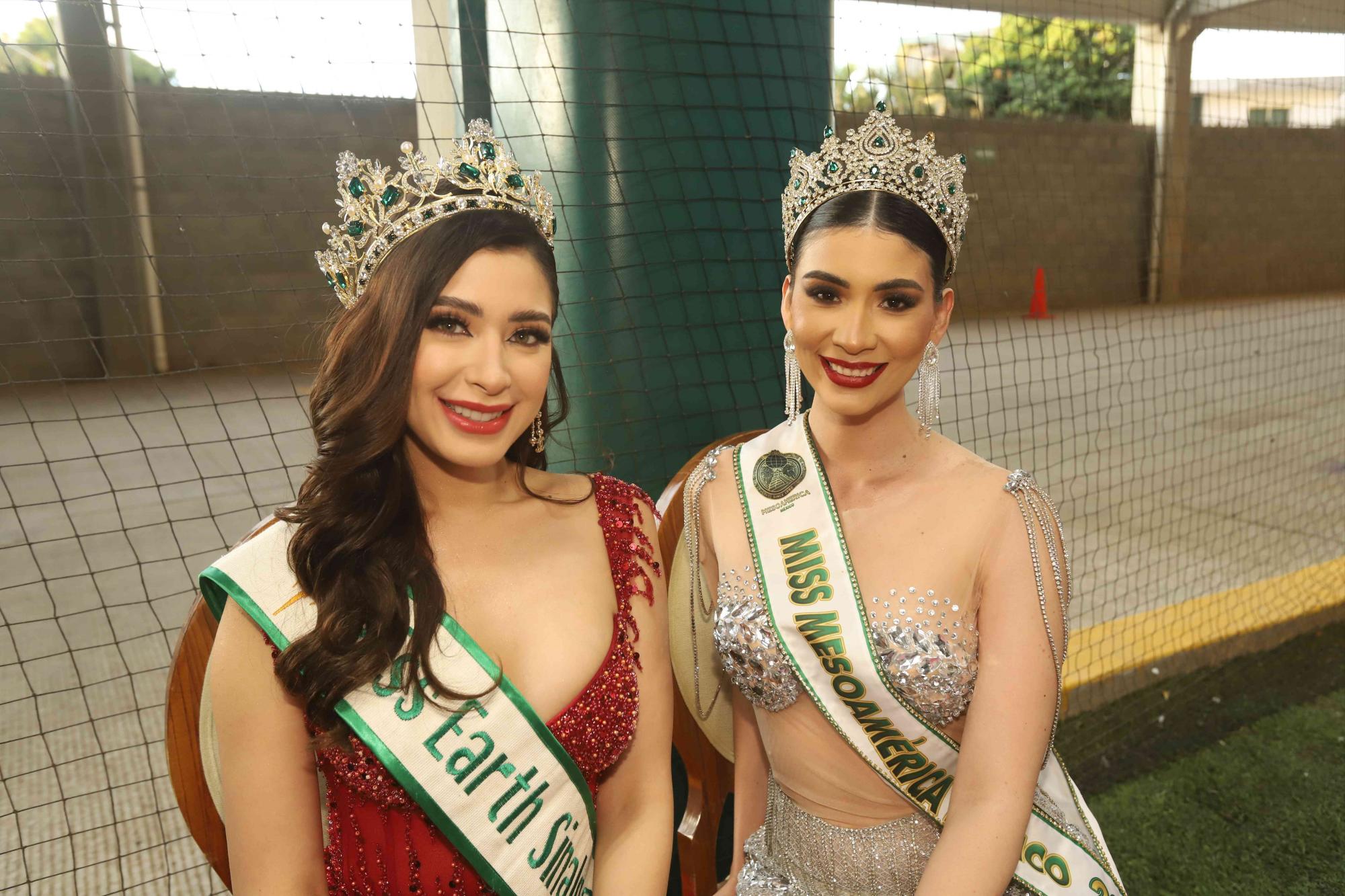 $!Ángela Yuriar, Miss Earth Sinaloa 2024 e Itzayana Meza, Miss Mesoamericana México 2024.
