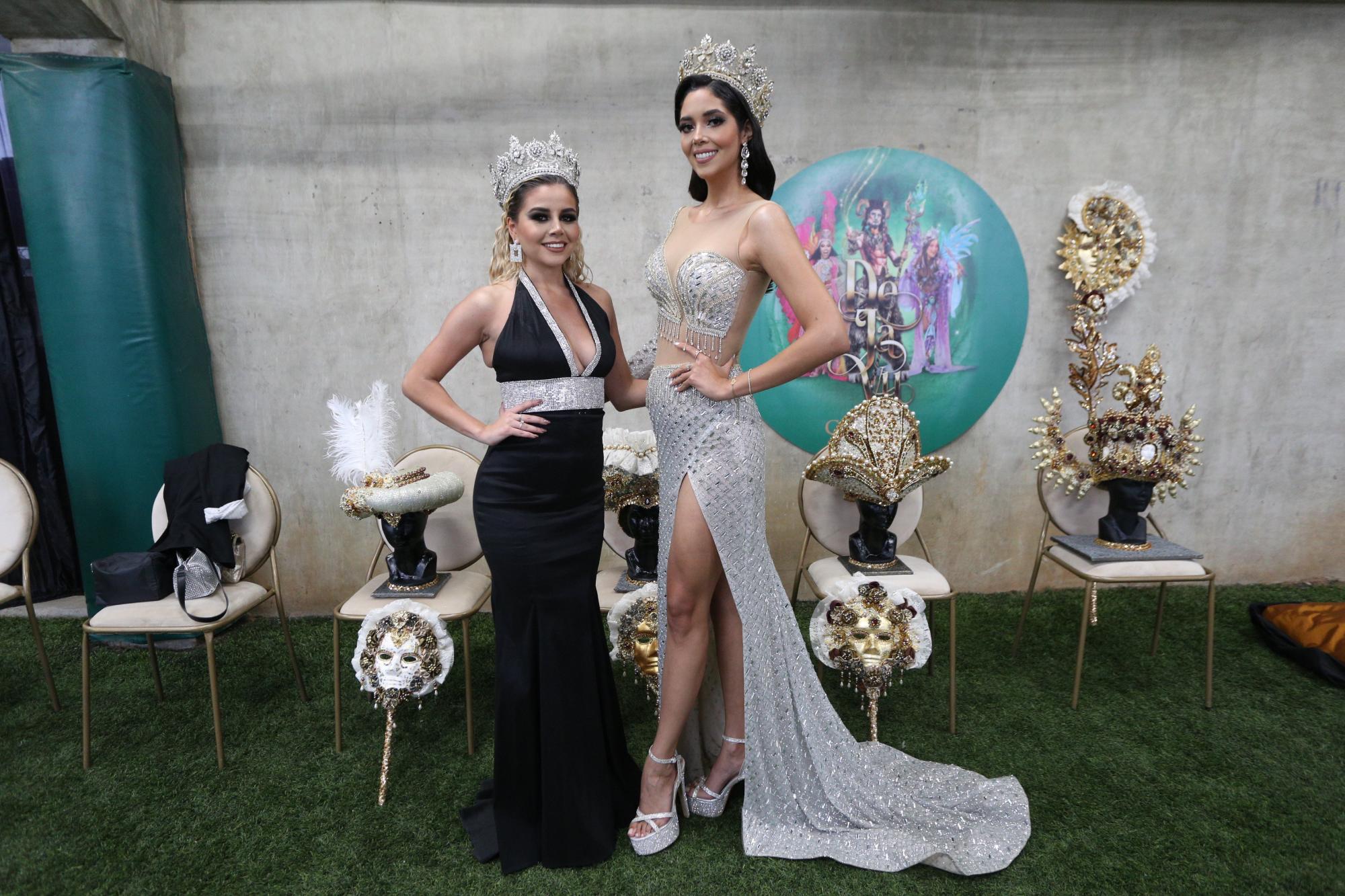 $!Ivanna Matamoros y Carolina Pérez, Reina de los Juegos Florales y Reina del Carnaval 2022, respectivamente.