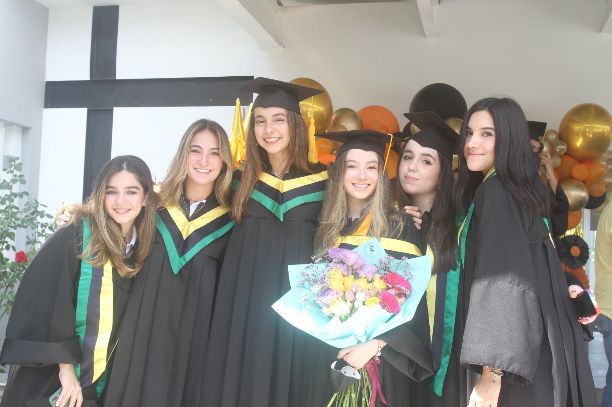 $!María José Aguirre, Freny Katharina Escobar, Paola Santa Cruz, Ximena Navarro, Arlin Osuna y Mariel Valdez.