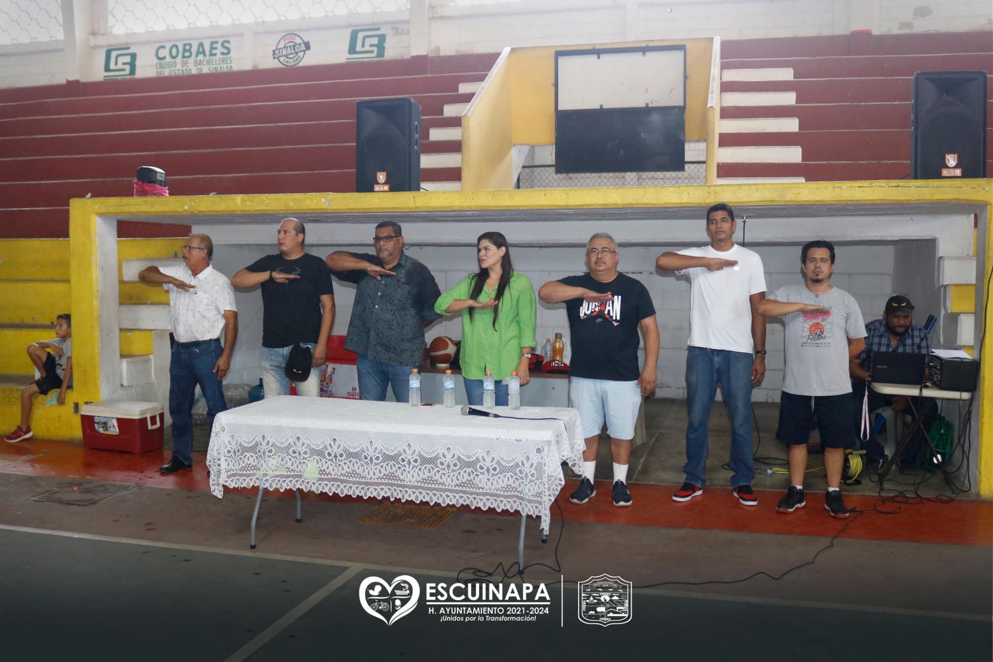 $!Inauguran el Primer Festival de Básquetbol Mixto 2022 en Escuinapa