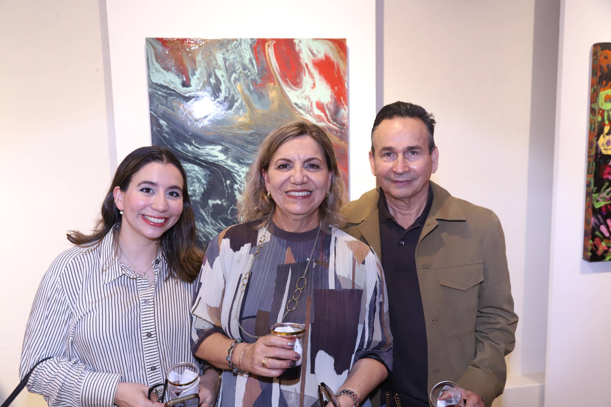 $!Lida Zamora, Lida Zúñiga y Leonardo Zamora.