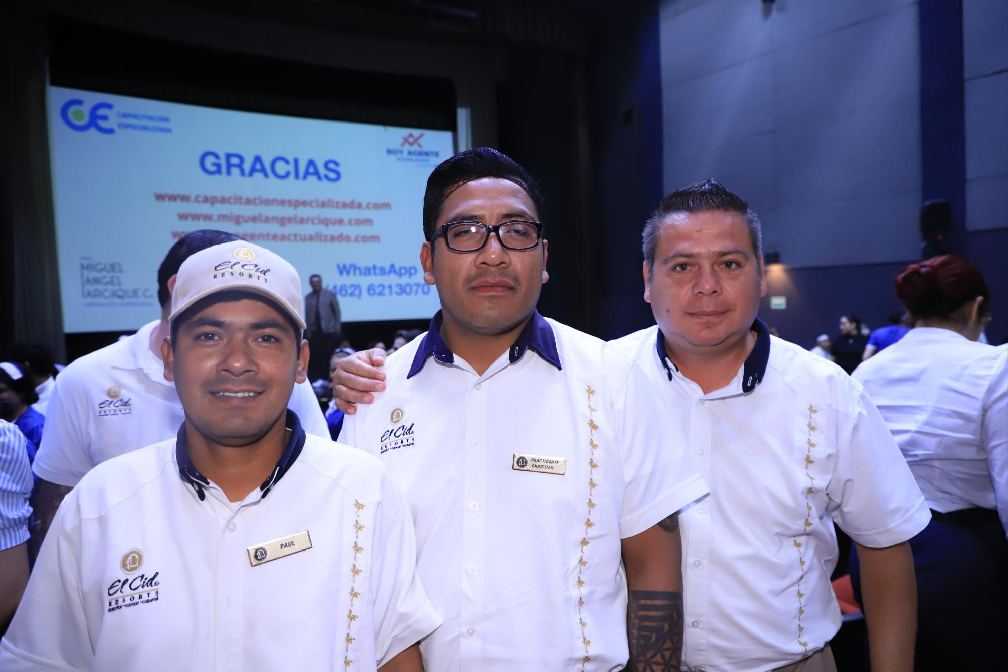 $!Paúl Salas, Cristian Gutiérrez y Genaro Acosta.