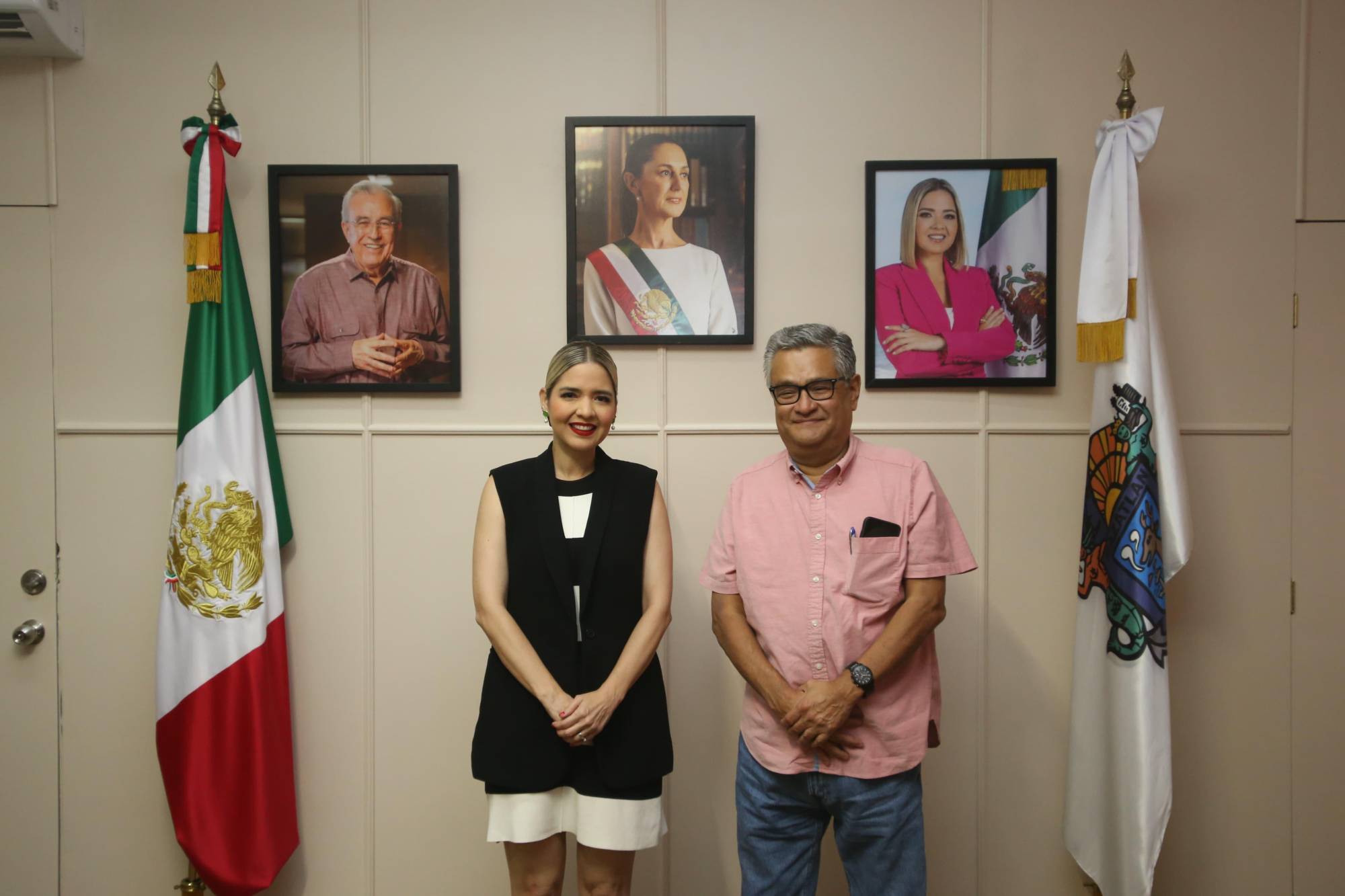 $!Alcaldesa de Mazatlán se reúne con delegado de Semarnat en Sinaloa