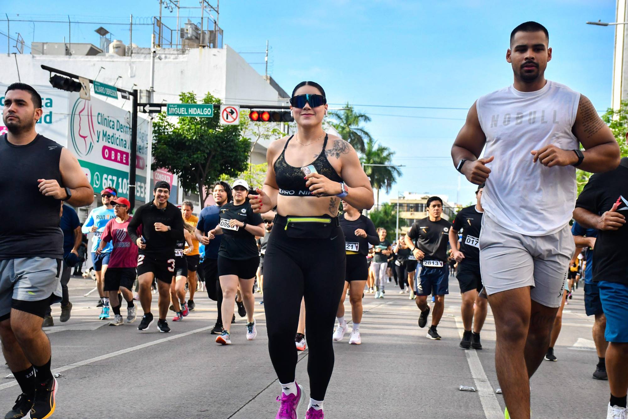 $!Juan Manuel Aguirre y Estefany Urías dominan la Carrera ‘Corre con tu Guardia’ 2025