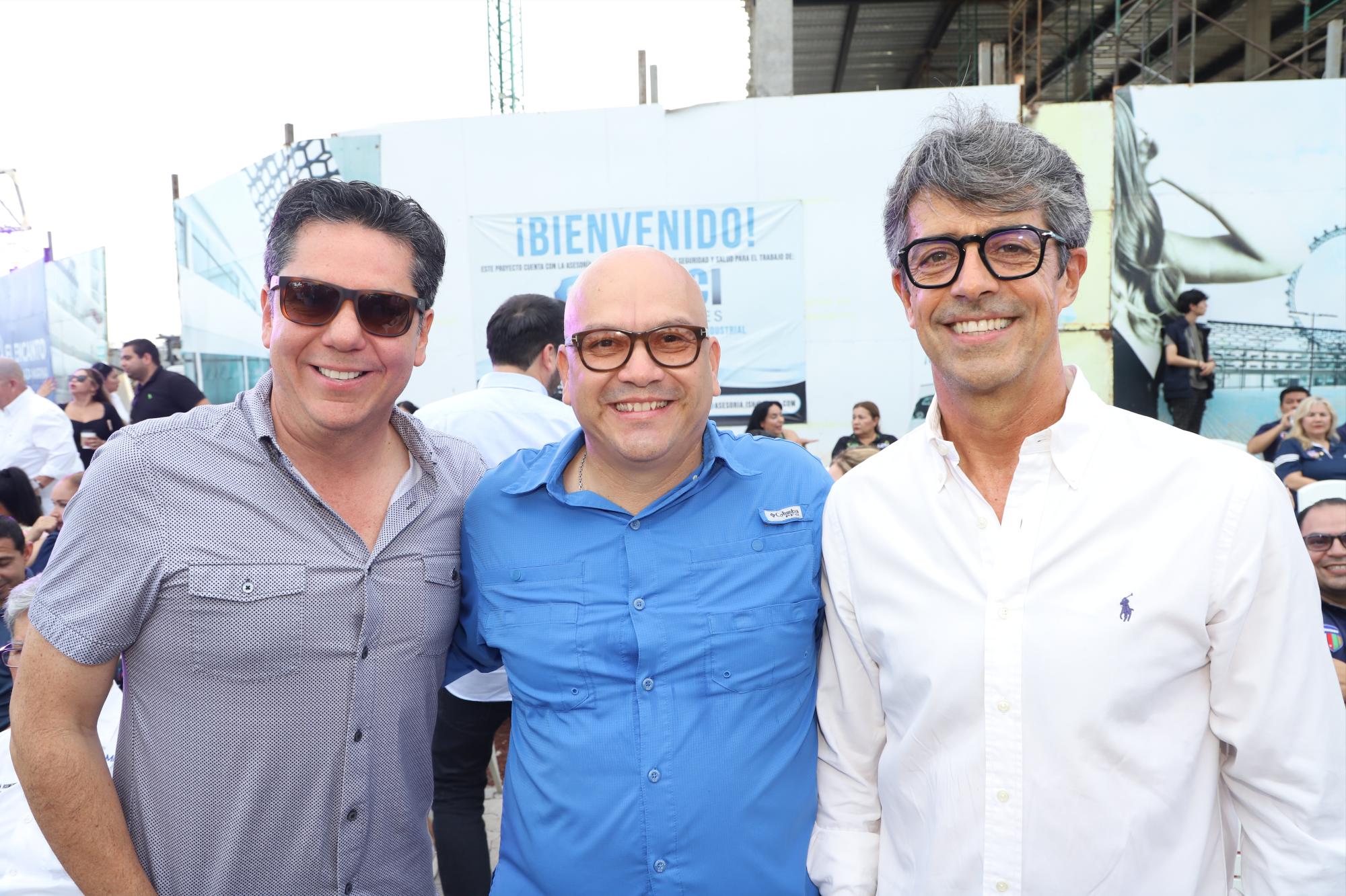 $!Federico Domínguez, Jorge García y Valeriano Suárez.