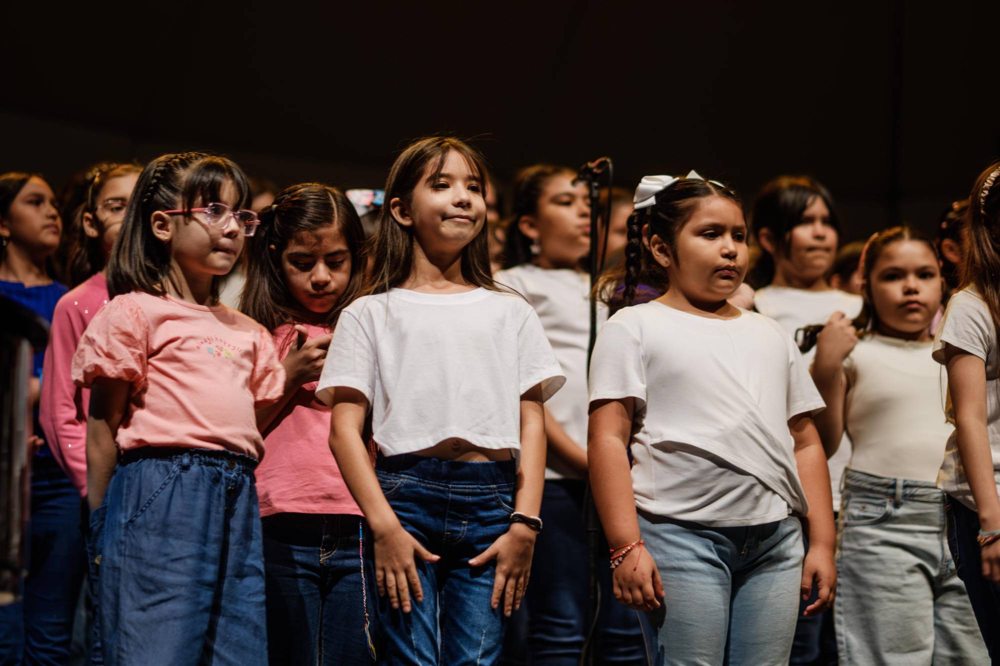 $!Los niños estuvieron alegres y entusiasmados de mostrar su desarrollo en habilidades vocales y rítmicas.