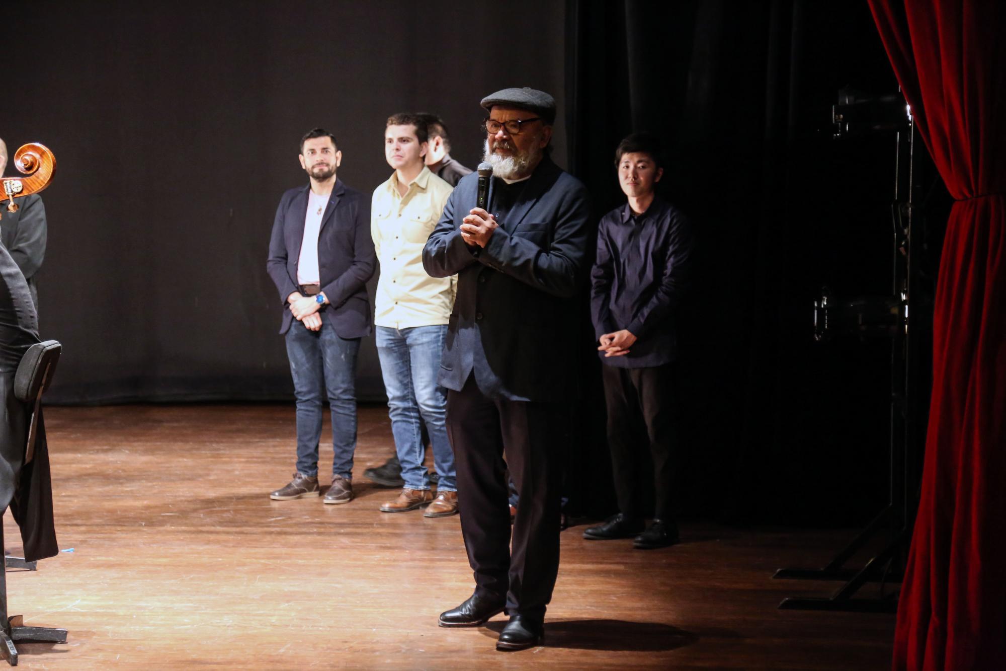 $!Rodolfo Arriaga, director de Programación del Isic, durante la clausura del festival.