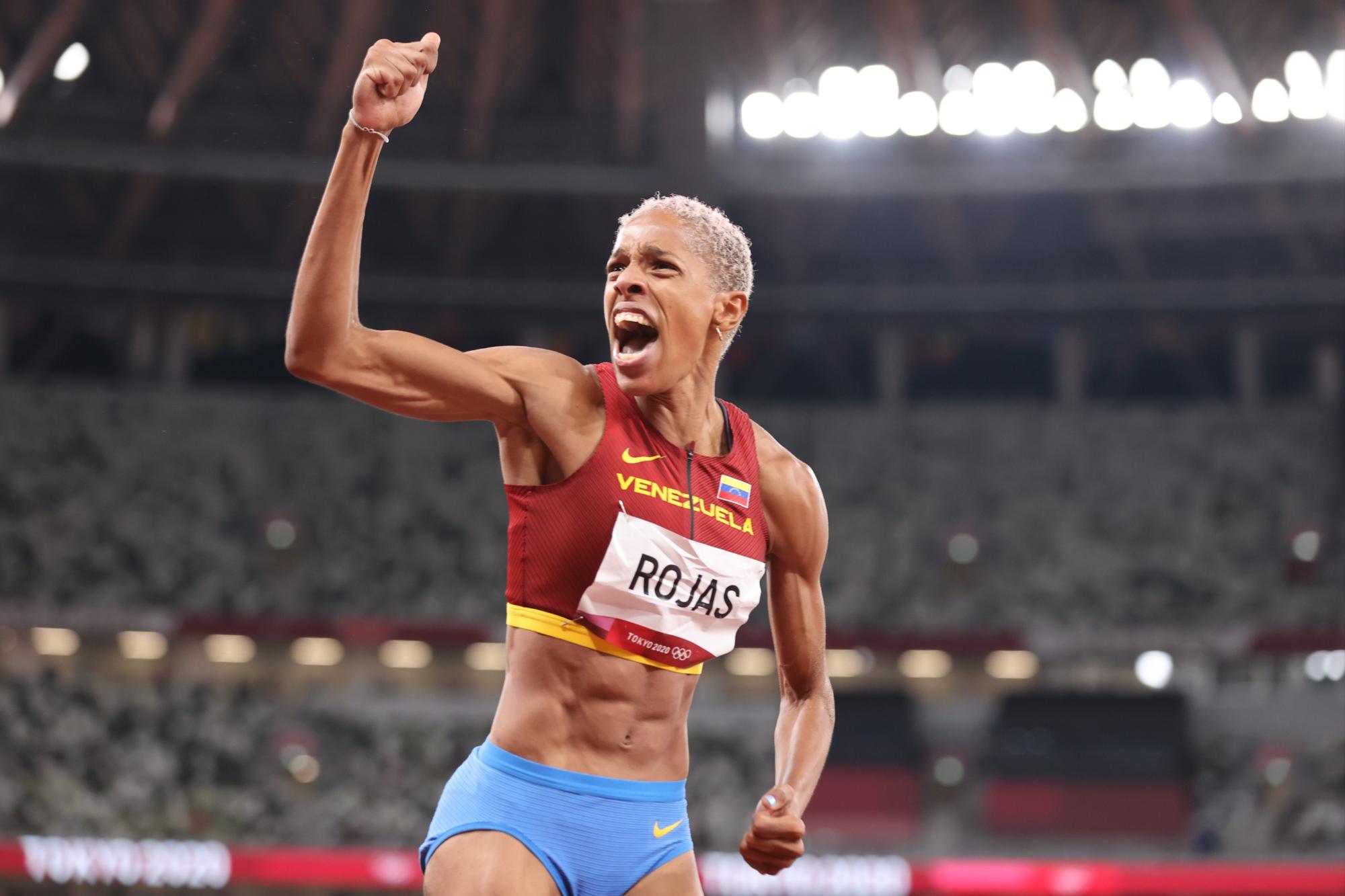 $!Venezolana Yulimar Rojas bate el récord del mundo y es la reina del salto triple en Tokio 2020