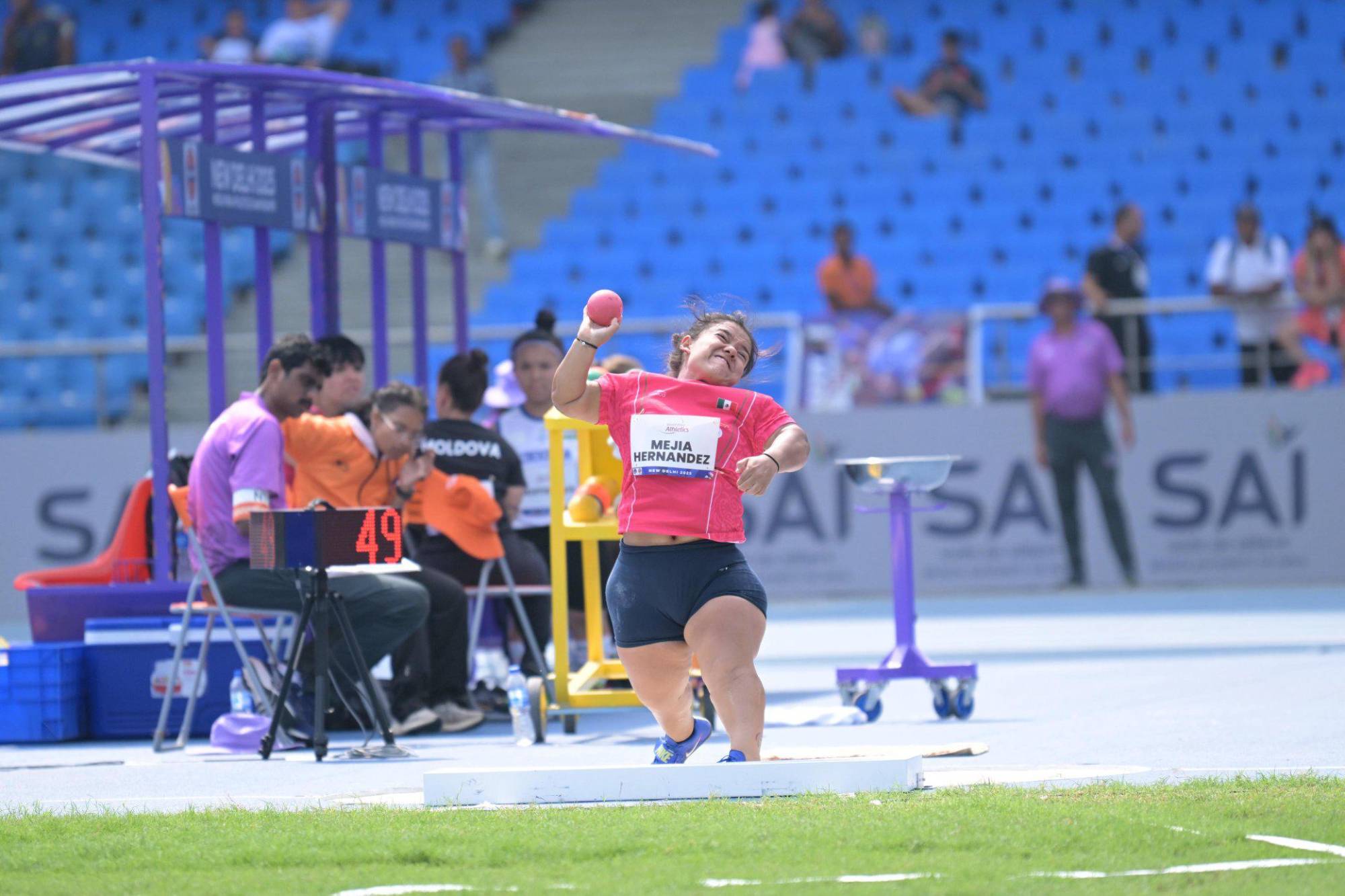 $!Rosa María Guerrero pasa del oro al último lugar por descalificación en Mundial de Para Atletismo