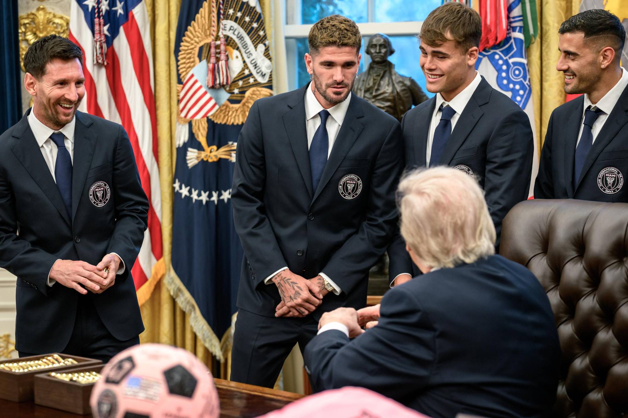 $!Visita de Messi a la Casa Blanca genera polémica por aplausos a Trump