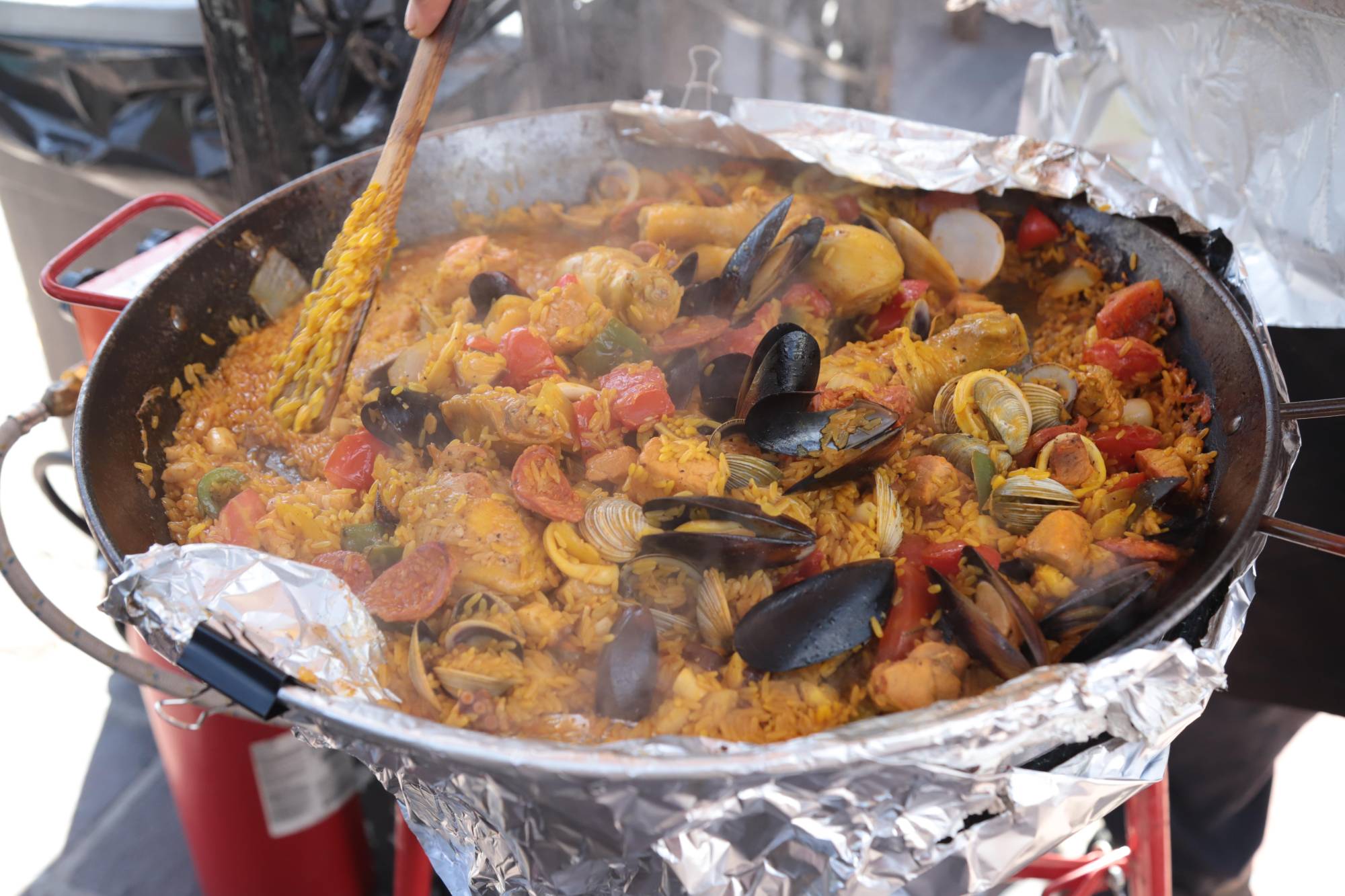 $!La paella fue uno de los platillos que se ofrecieron en el evento.