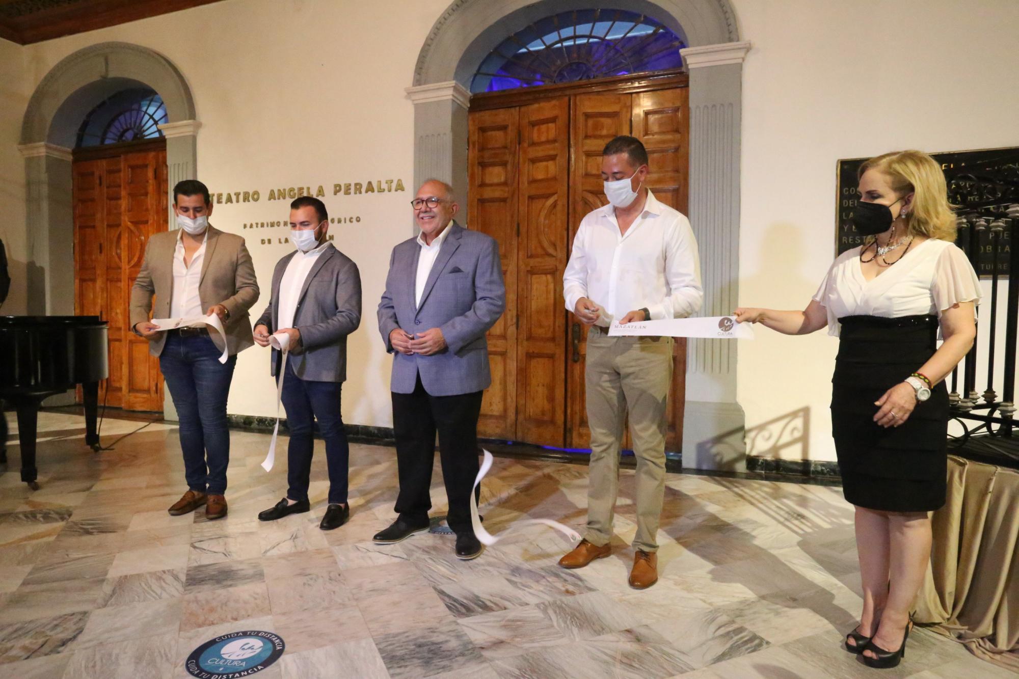 $!Las autoridades municipales, encabezadas por el Alcalde Luis Guillermo Benítez, inauguraron el Festival Cultural Mazatlán 2021.