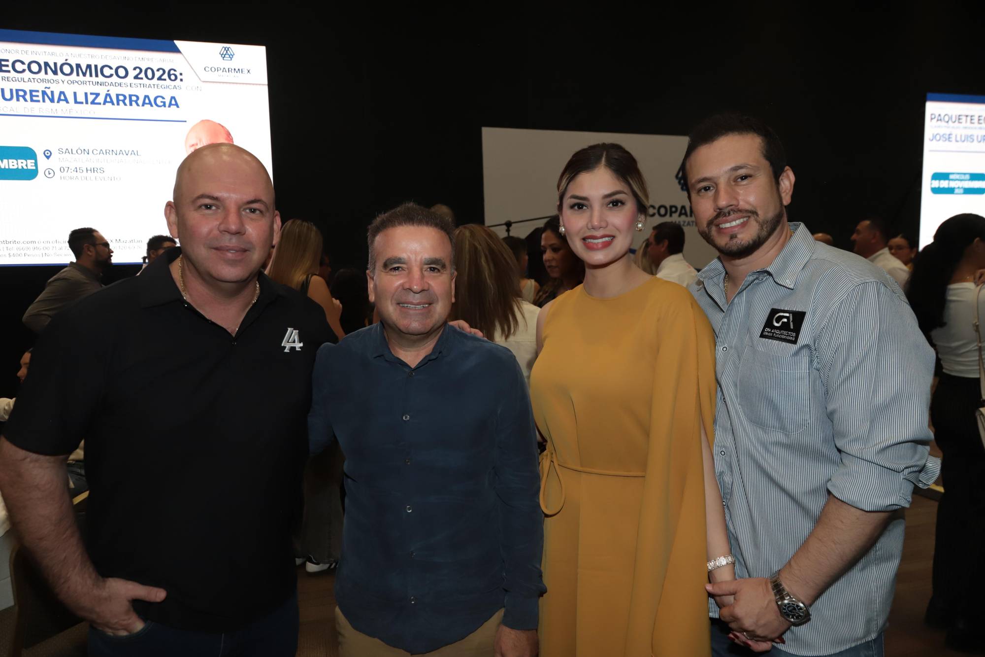 $!Andrés Osuna, Andrés Valdés, Alejandra de Álvarez y Carlos Álvarez.