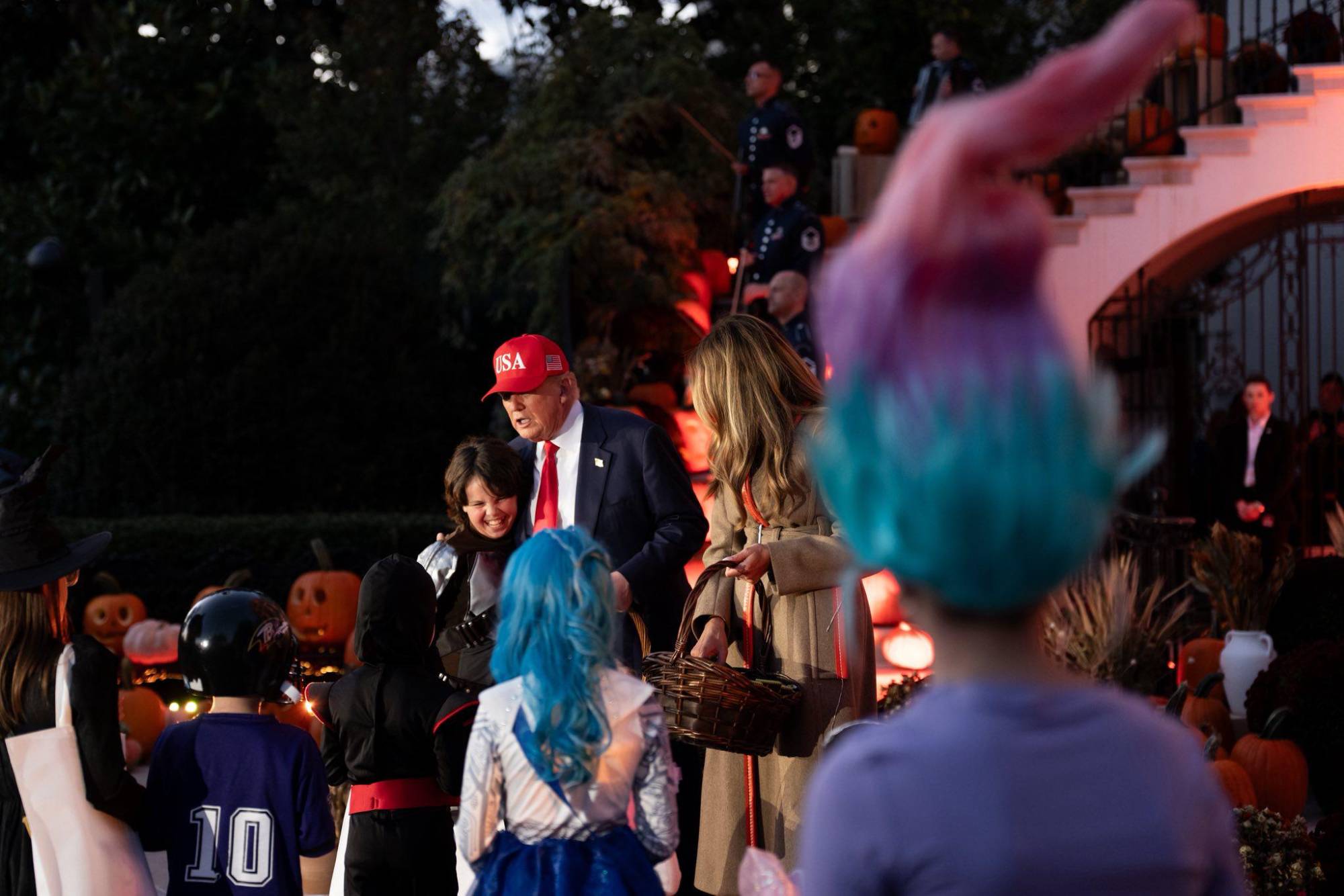 $!Trump y Melania celebran Halloween en la Casa Blanca