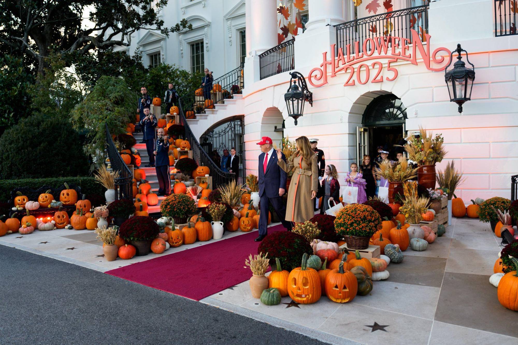 $!Trump y Melania celebran Halloween en la Casa Blanca